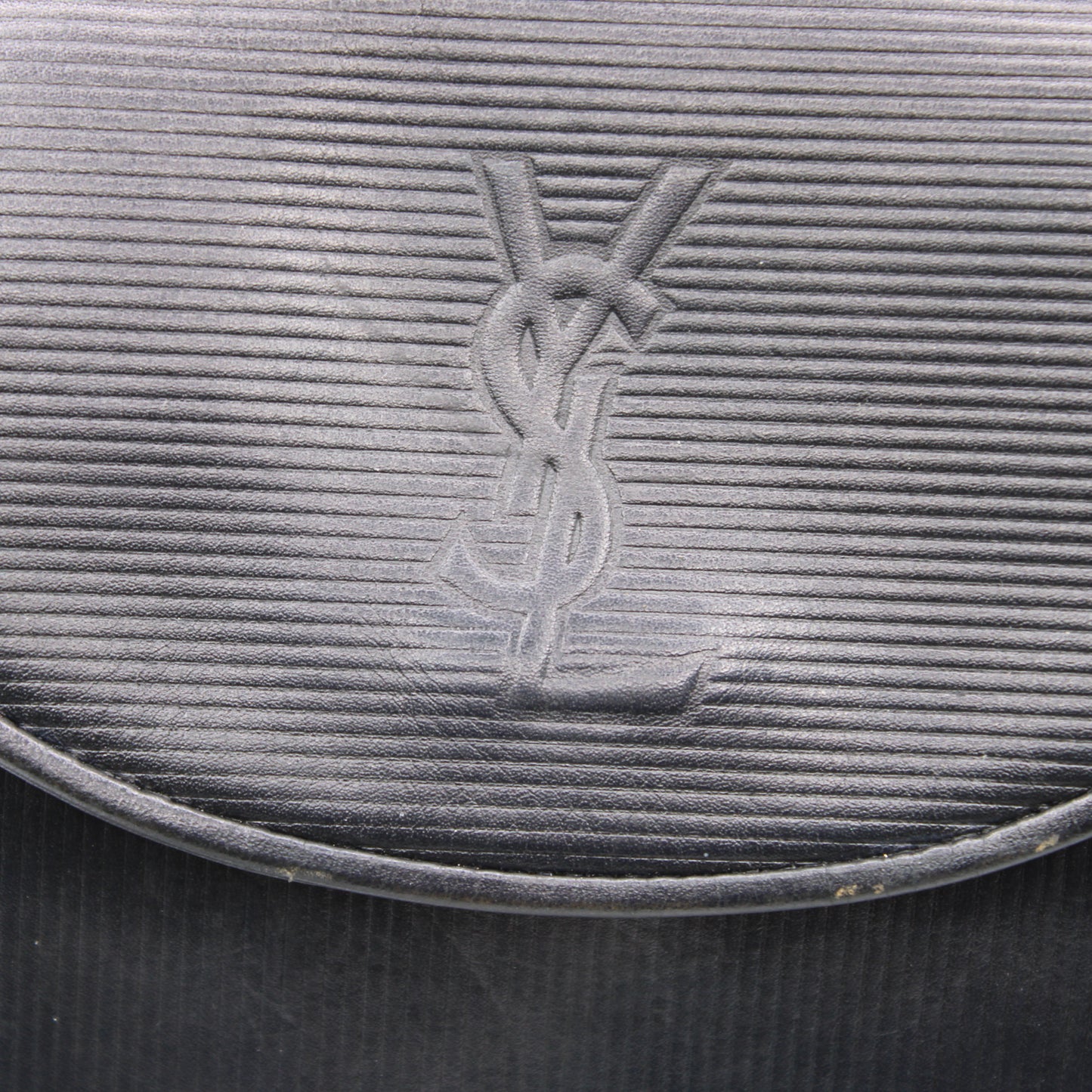 Yves Saint Laurent Black Leather Crossbody Flap Bag