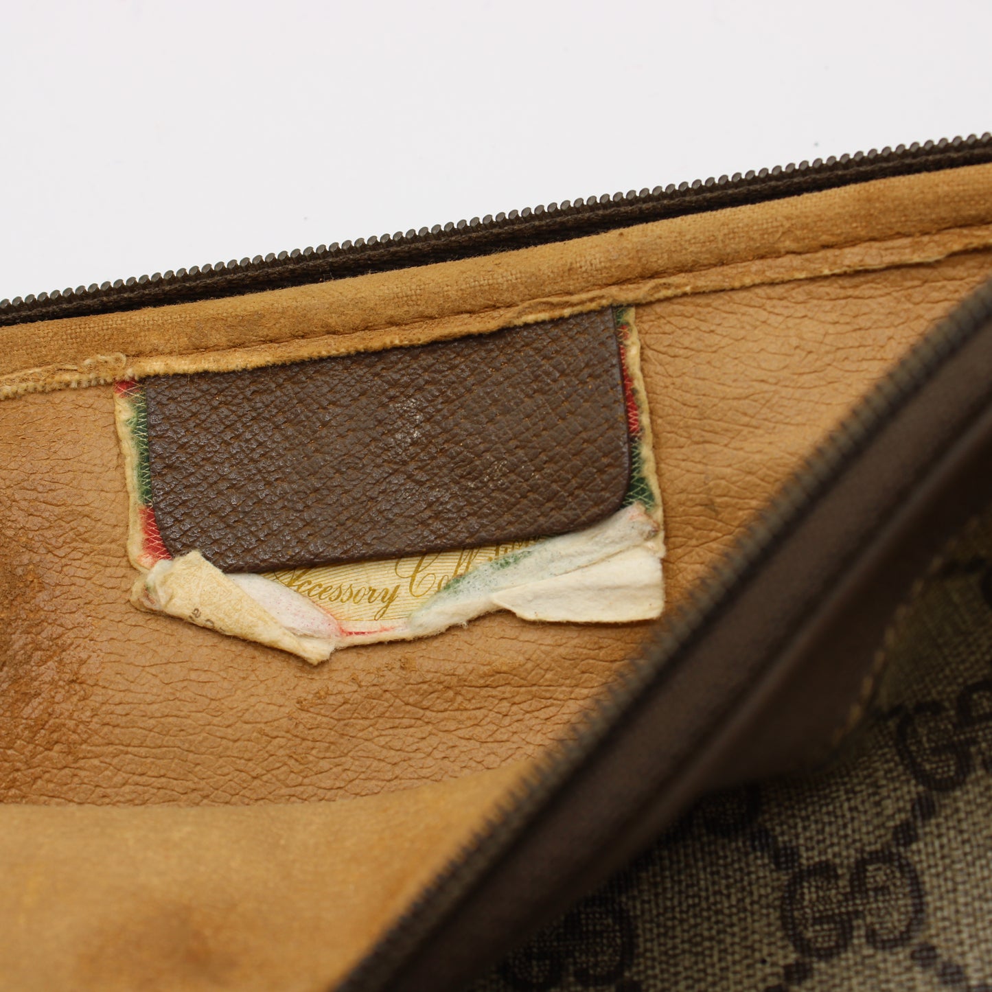 Gucci Brown GG Canvas Leather Trim Crossbody Bag