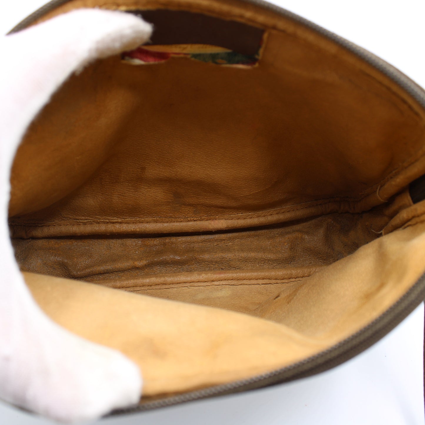 Gucci Brown GG Canvas Leather Trim Crossbody Bag