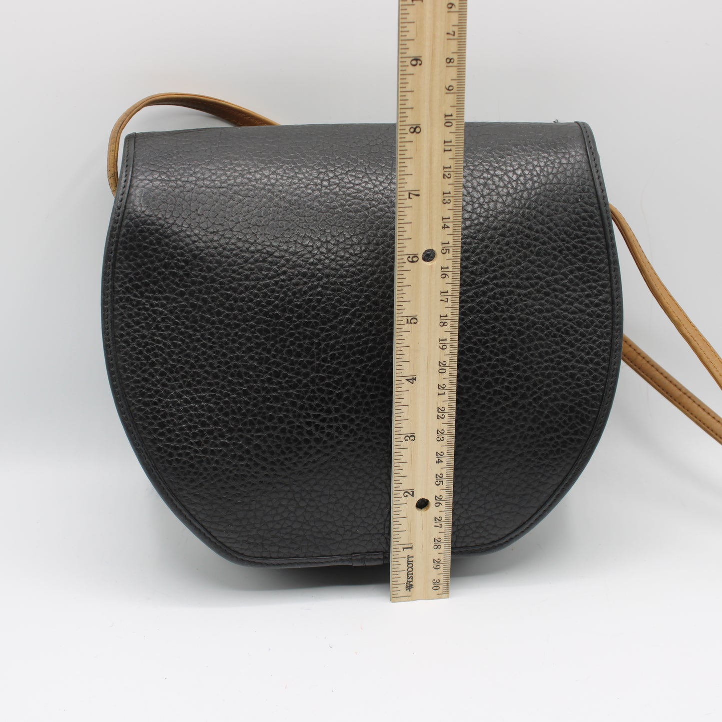 Christian Dior Black Pebbled Leather Flap Crossbody Bag