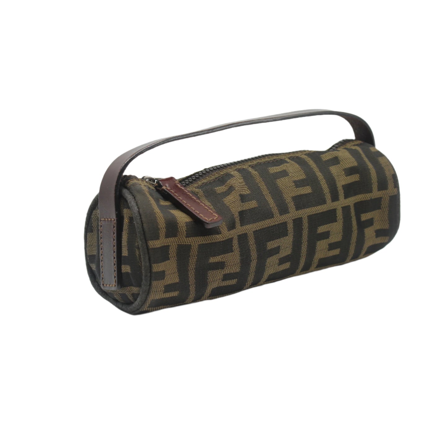 cylindrical bag with a patterned design on a white background