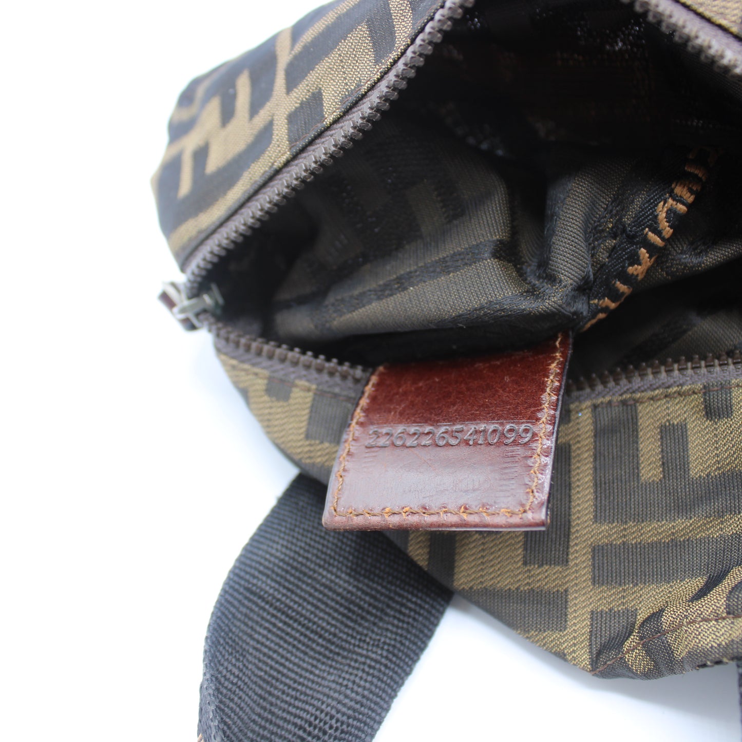 Fendi Brown Zucca Canvas Dual Handle Mini Handbag