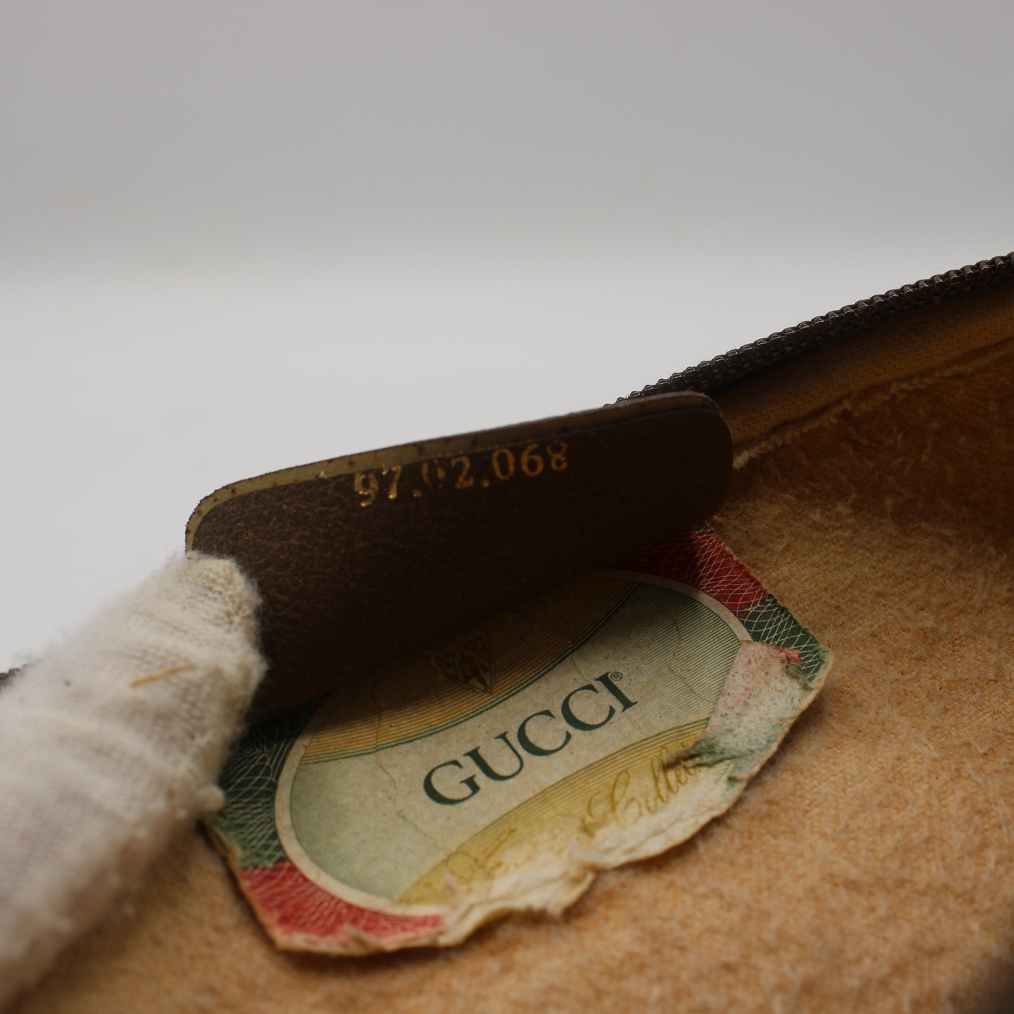 Gucci Brown Coated Canvas Gg Leather Trim Crossbody Bag