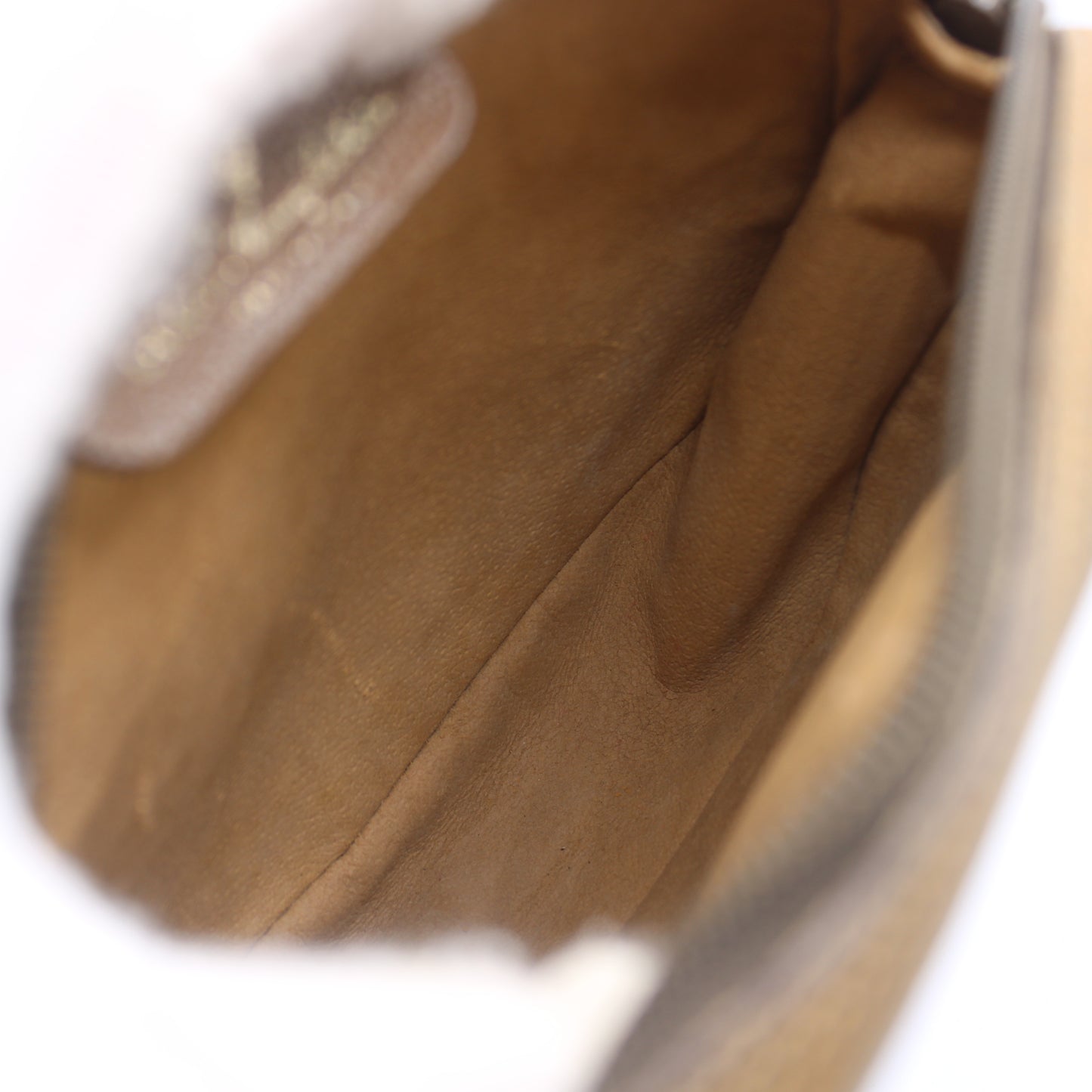 Gucci Beige GG Canvas Leather Trim Crossbody Bag