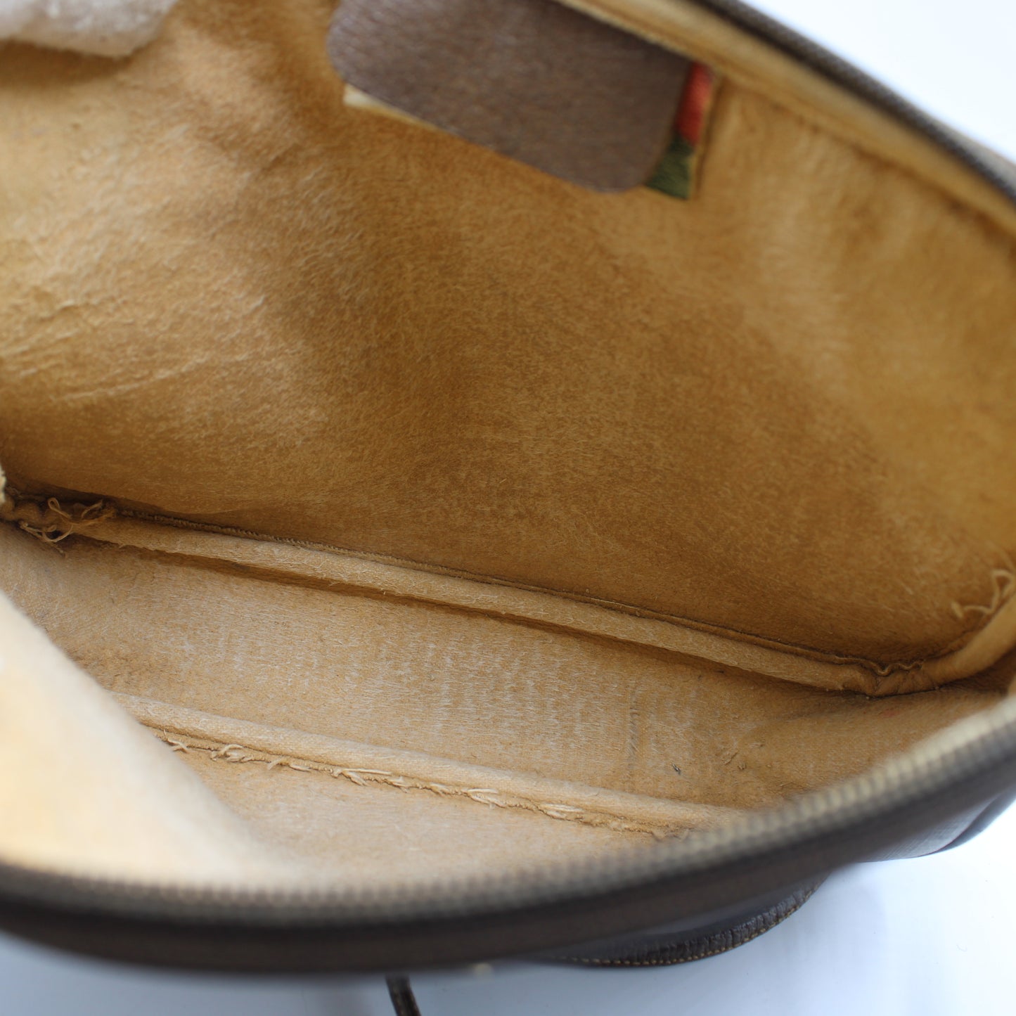 Gucci Brown GG Supreme Canvas Leather Trim Crossbody Bag