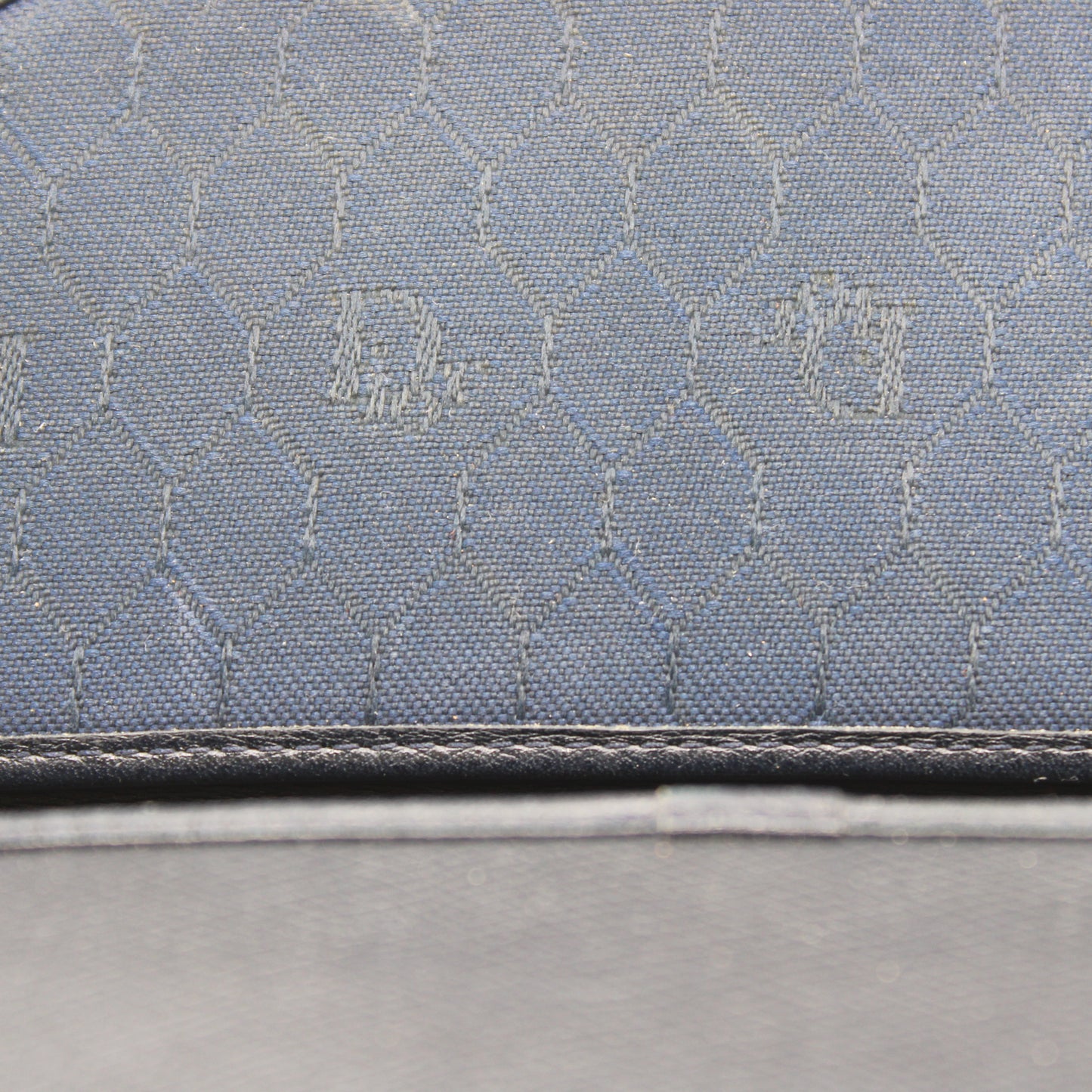 Christian Dior Dark Navy Leather Envelope Crossbody Bag