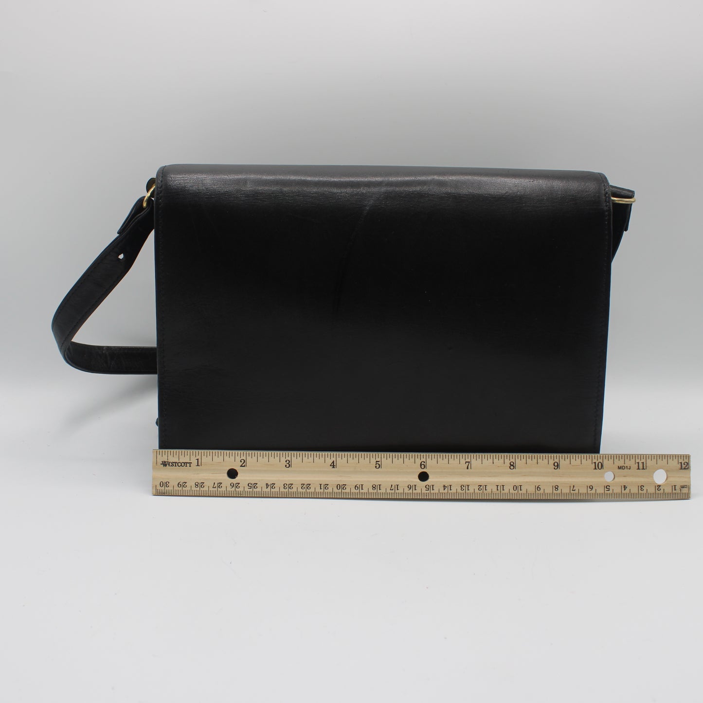 Christian Dior Black Leather CD Logo Crossbody Bag