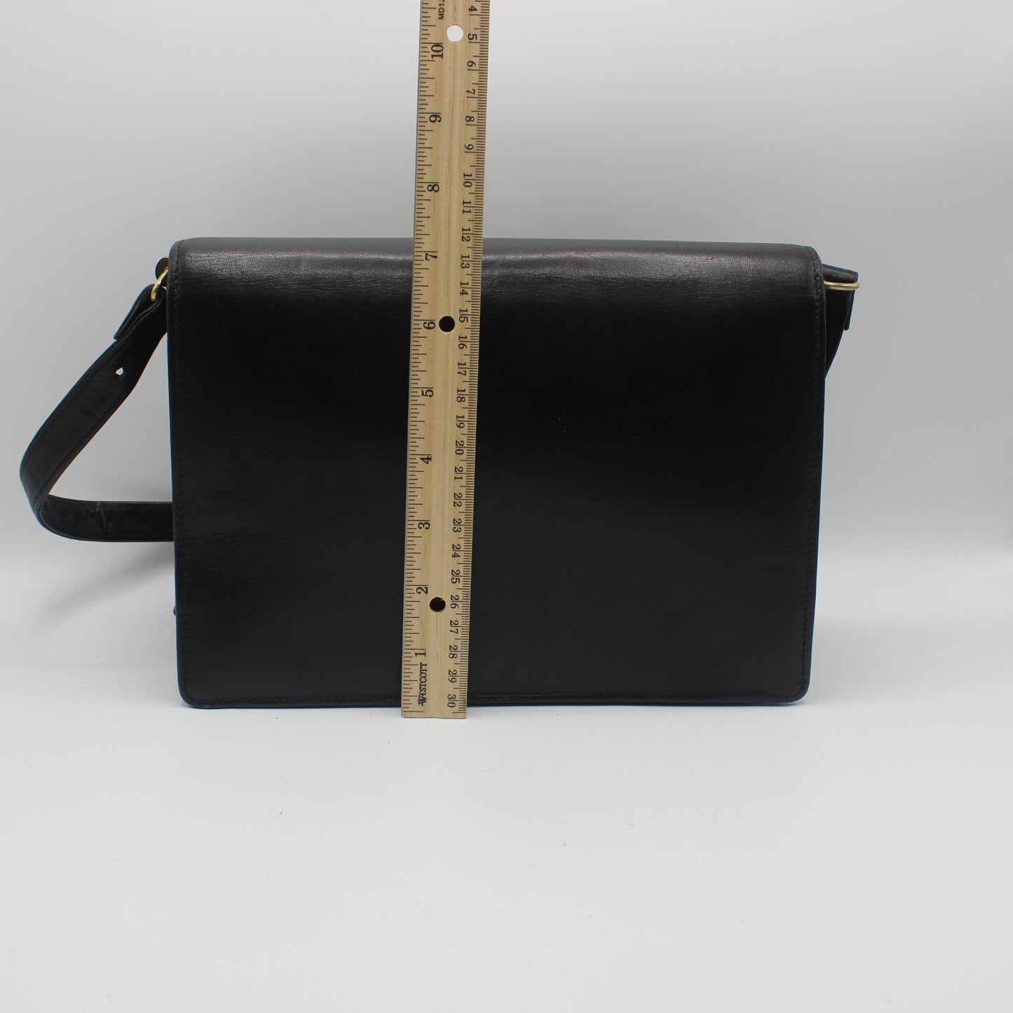 Christian Dior Black Leather CD Logo Crossbody Bag