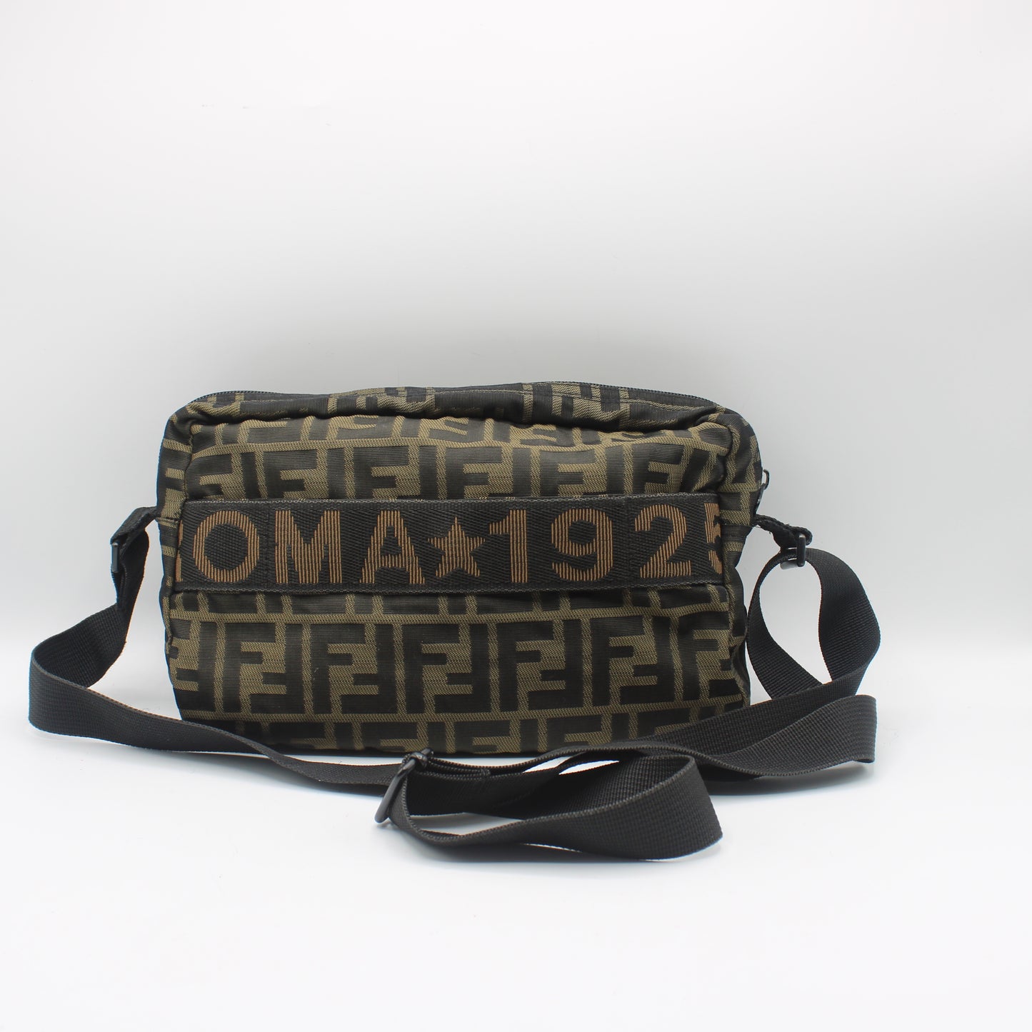 Fendi Brown Zucca Print Roma 1925 Crossbody Bag