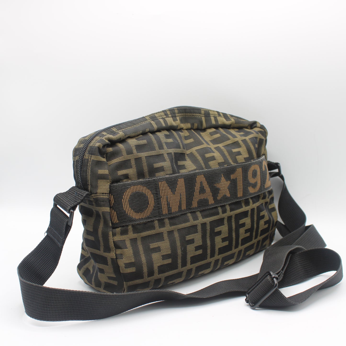 Fendi Brown Zucca Print Roma 1925 Crossbody Bag