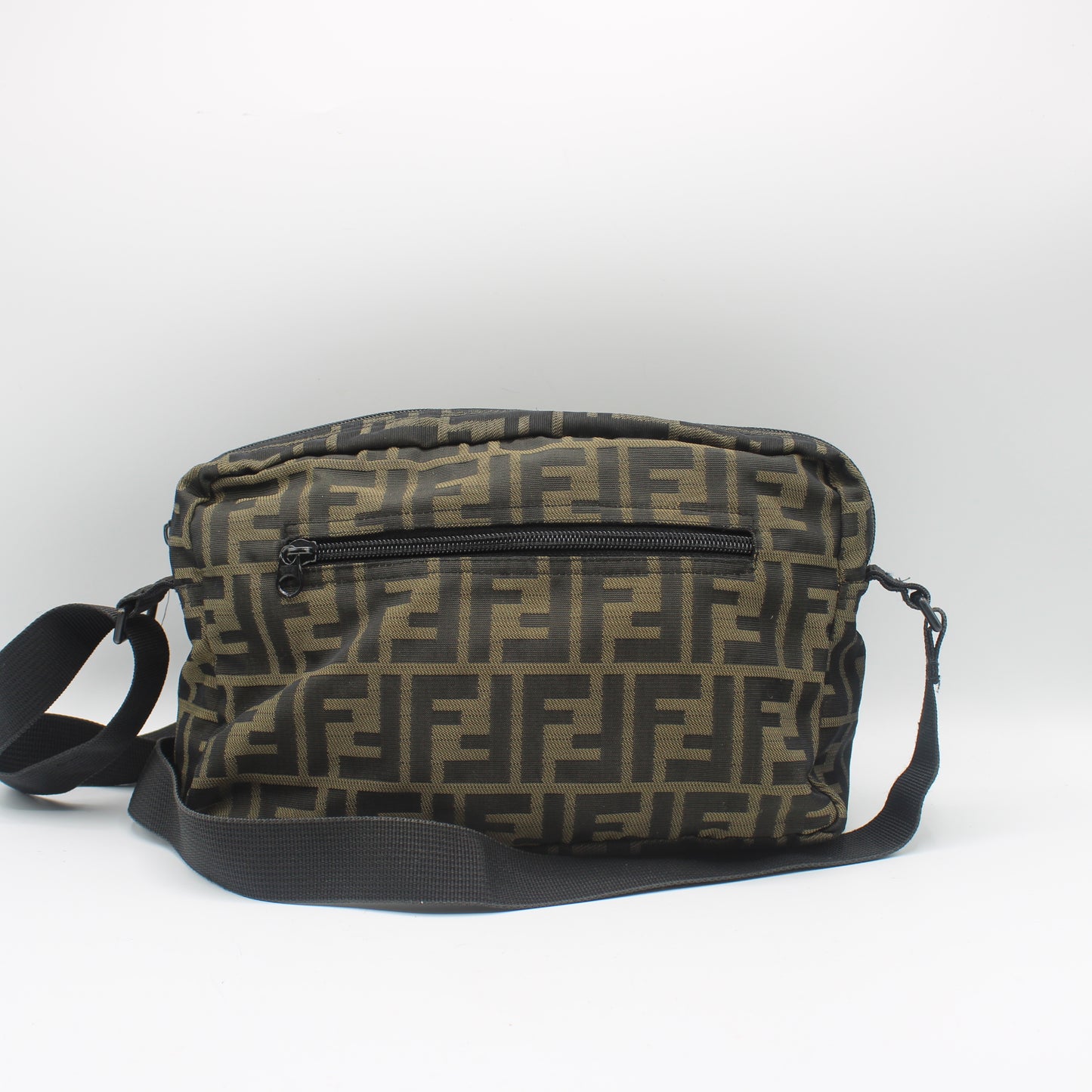 Fendi Brown Zucca Print Roma 1925 Crossbody Bag