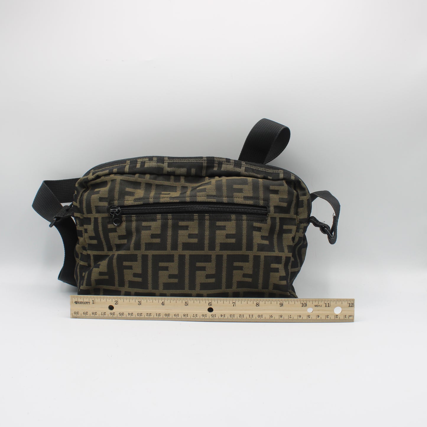 Fendi Brown Zucca Print Roma 1925 Crossbody Bag