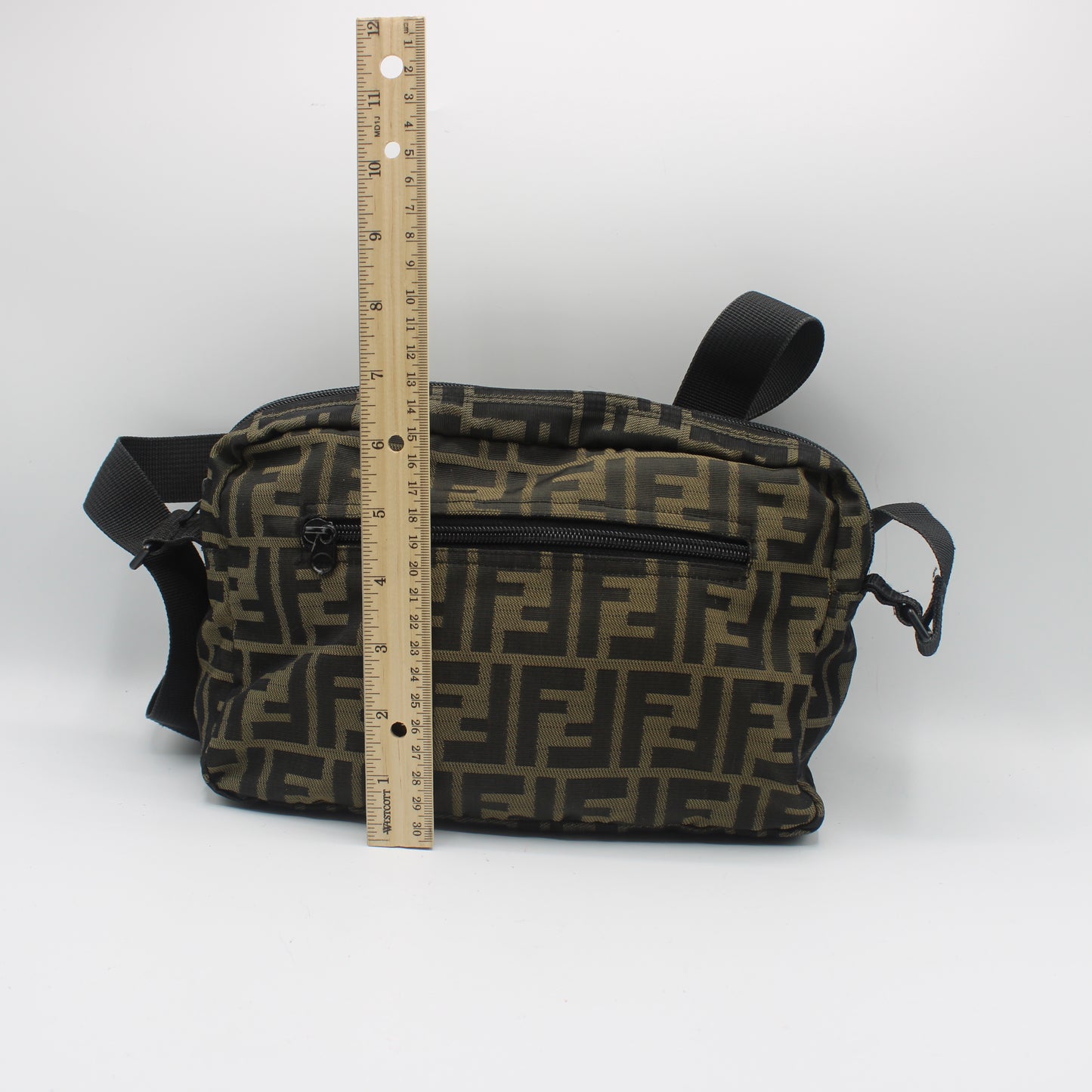 Fendi Brown Zucca Print Roma 1925 Crossbody Bag