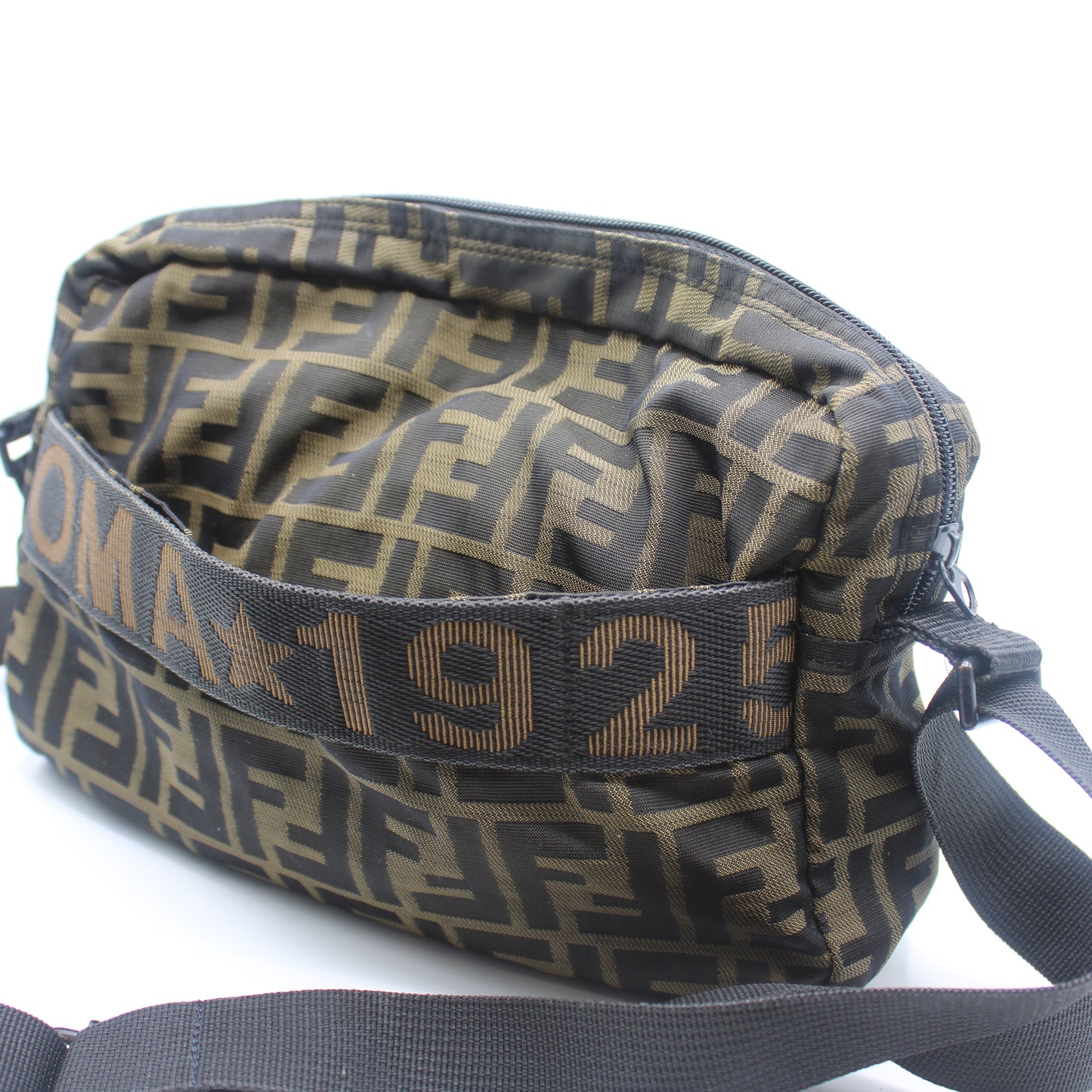 Fendi Brown Zucca Print Roma 1925 Crossbody Bag