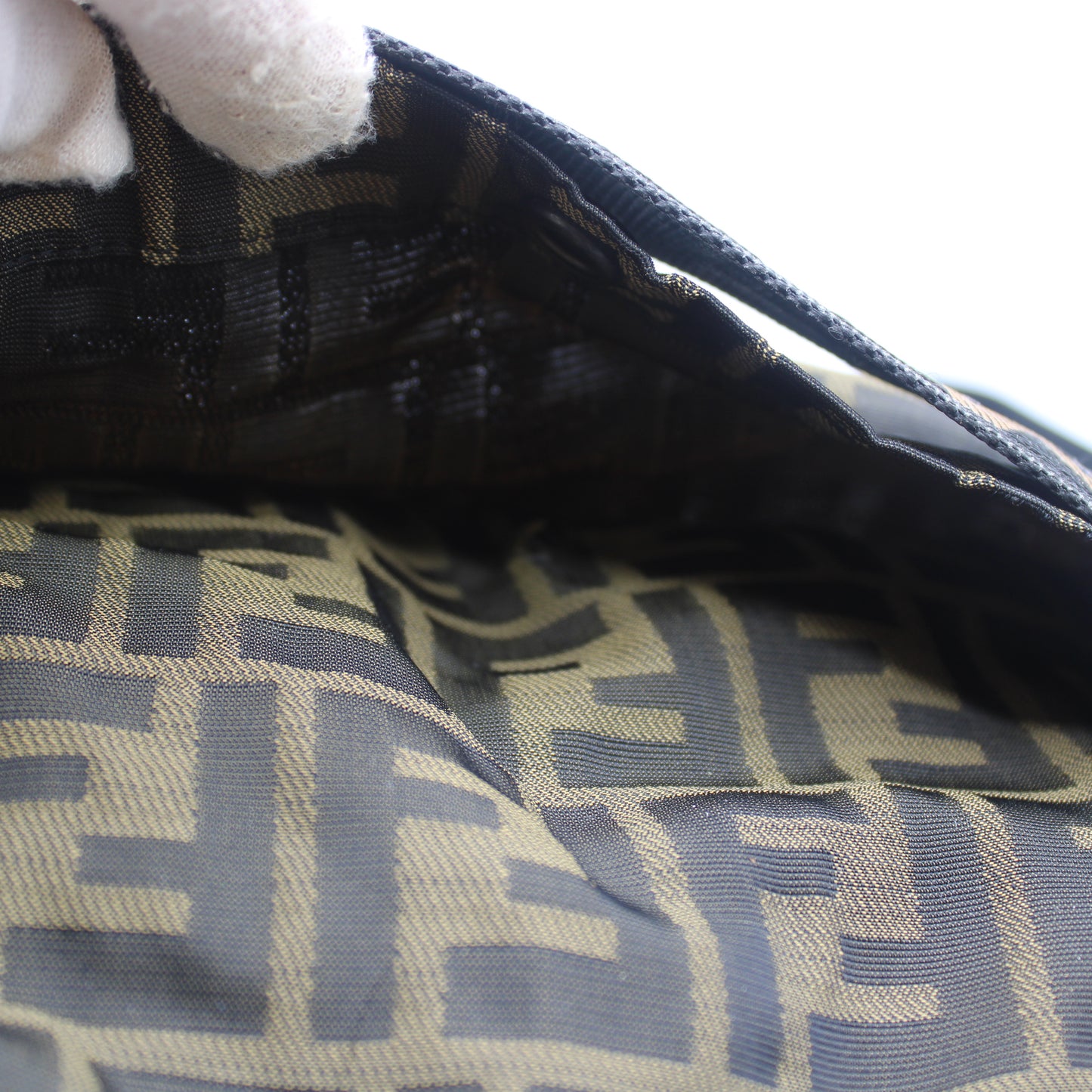 Fendi Brown Zucca Print Roma 1925 Crossbody Bag