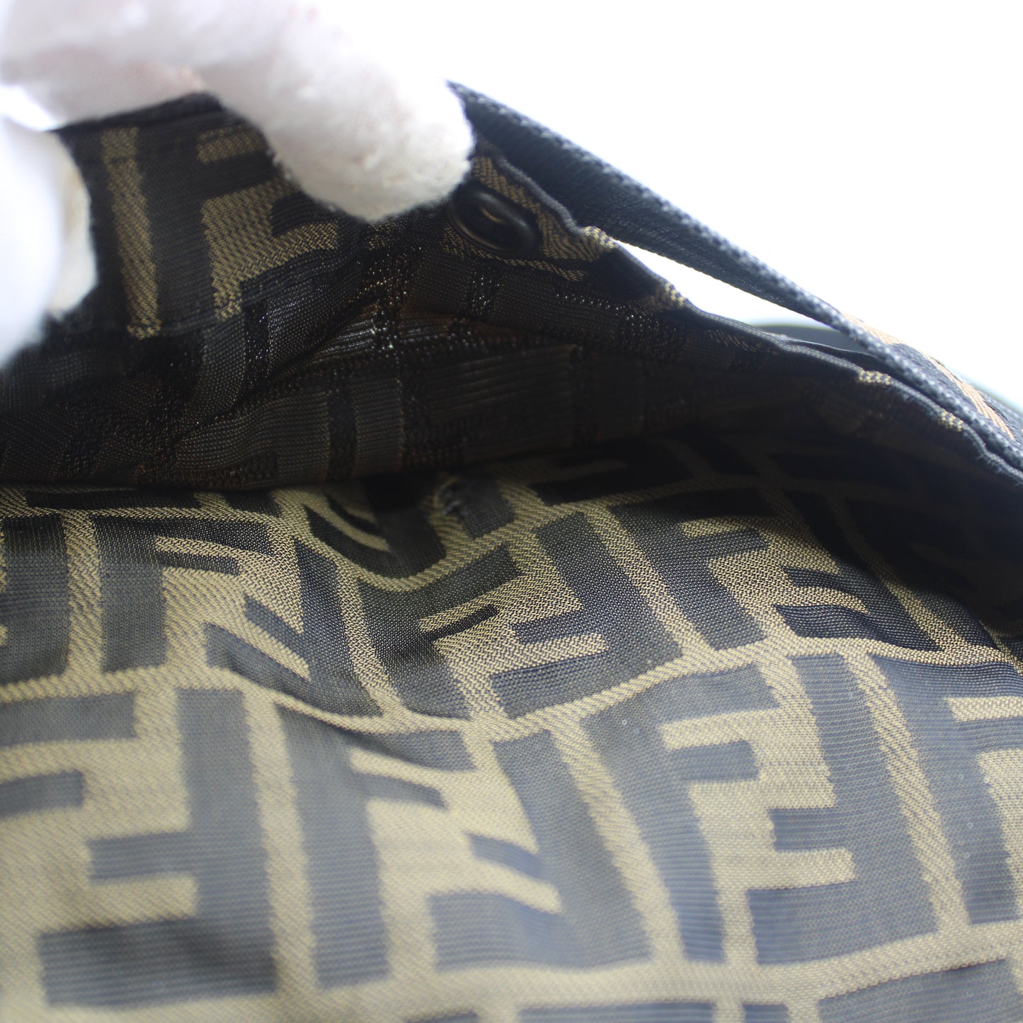 Fendi Brown Zucca Print Roma 1925 Crossbody Bag