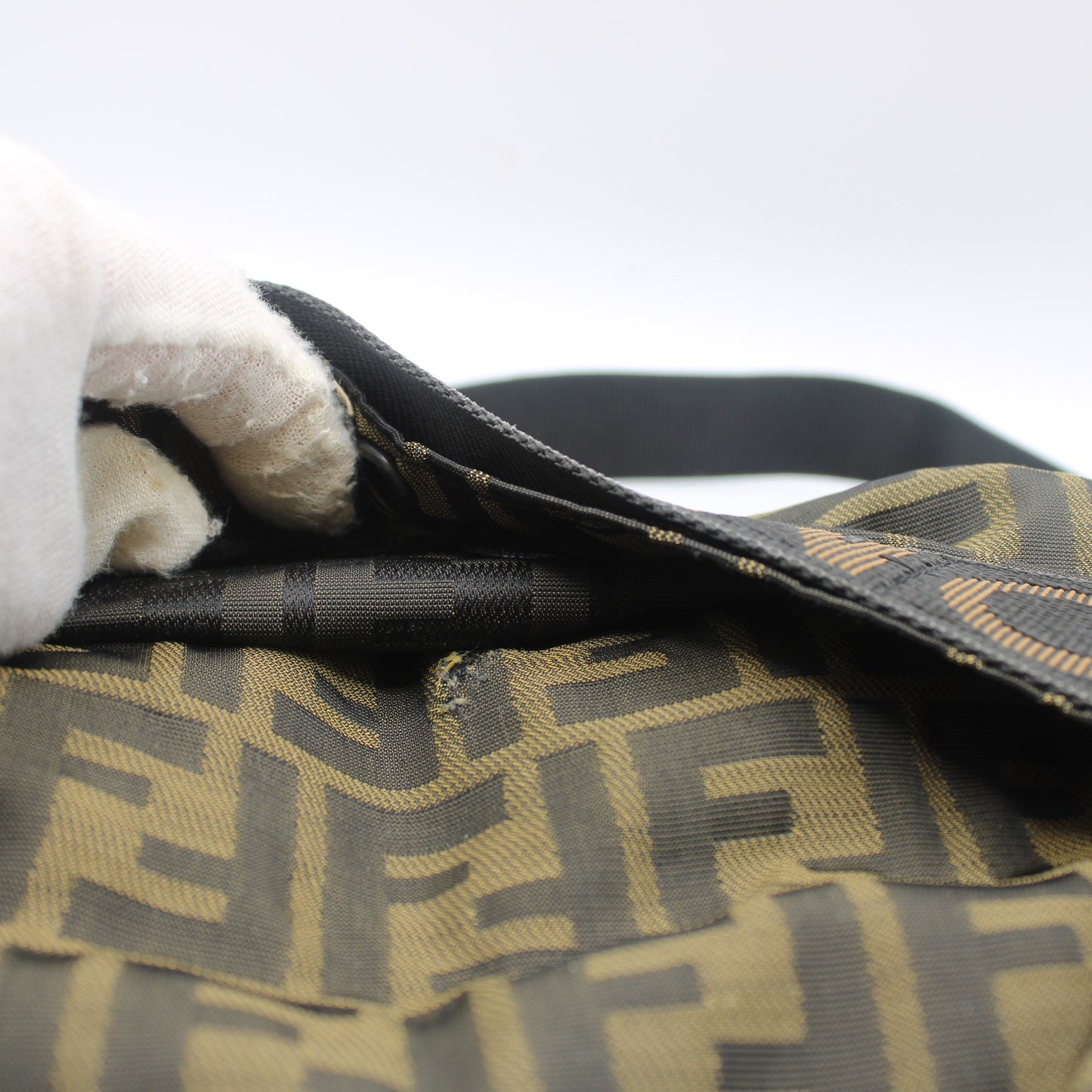 Fendi Brown Zucca Print Roma 1925 Crossbody Bag