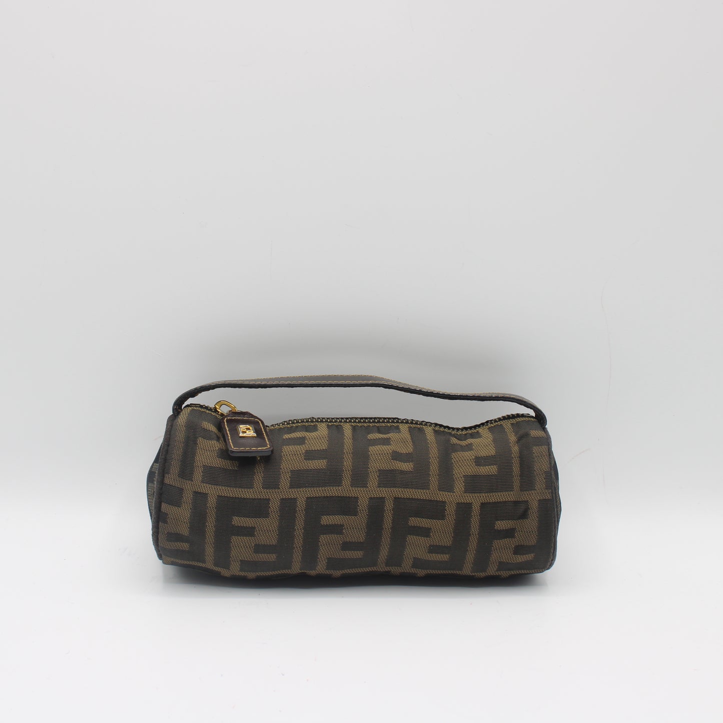 Fendi Brown Zucca Canvas Cylinder Mini Bag #5