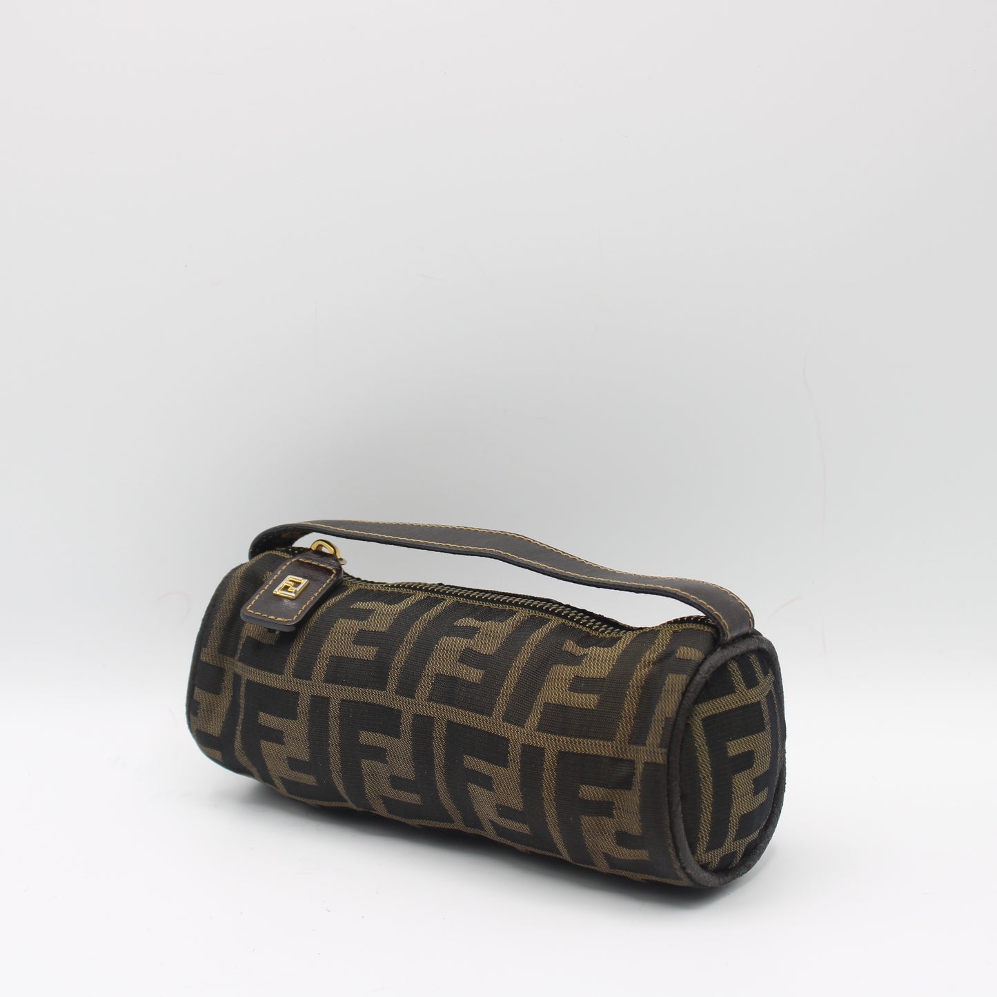 Fendi Brown Zucca Canvas Cylinder Mini Bag #5