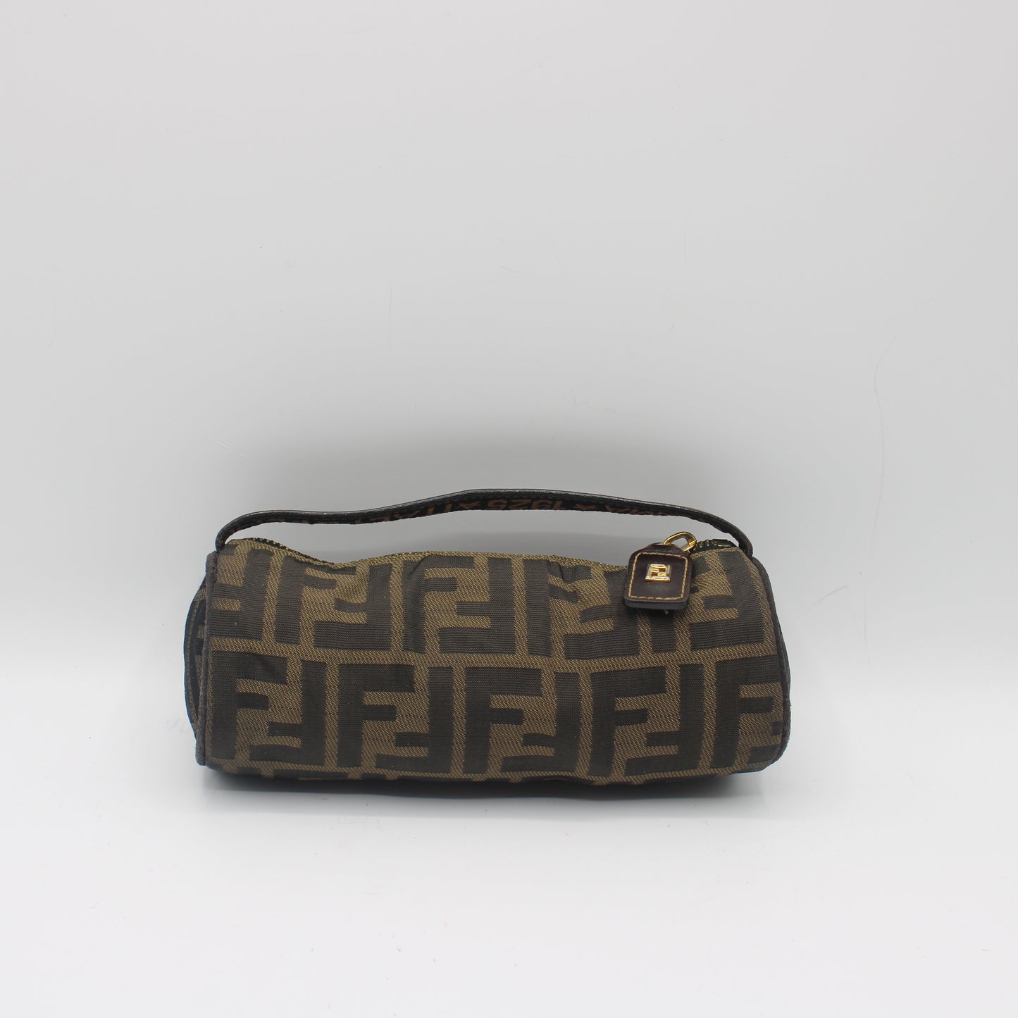 Fendi Brown Zucca Canvas Cylinder Mini Bag #5