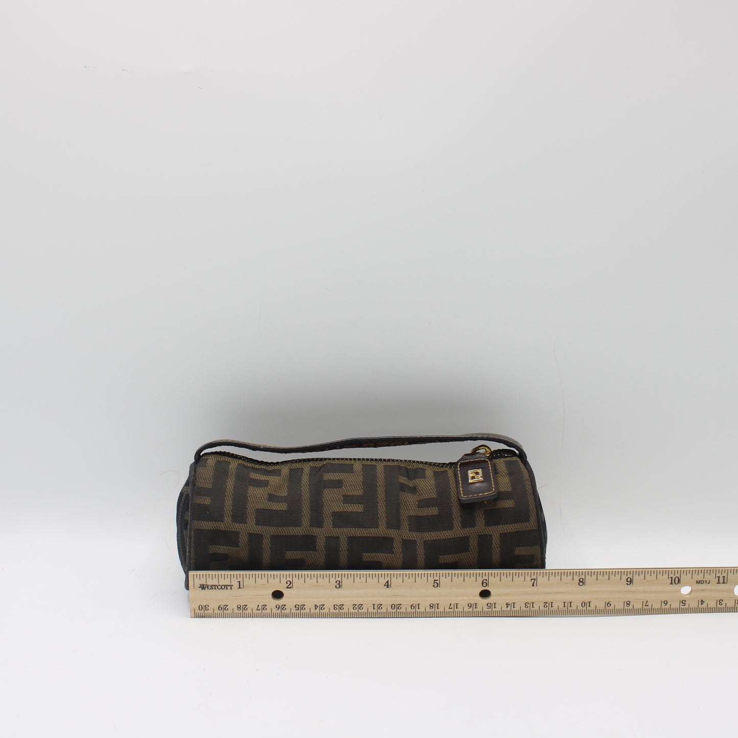 Fendi Brown Zucca Canvas Cylinder Mini Bag #5