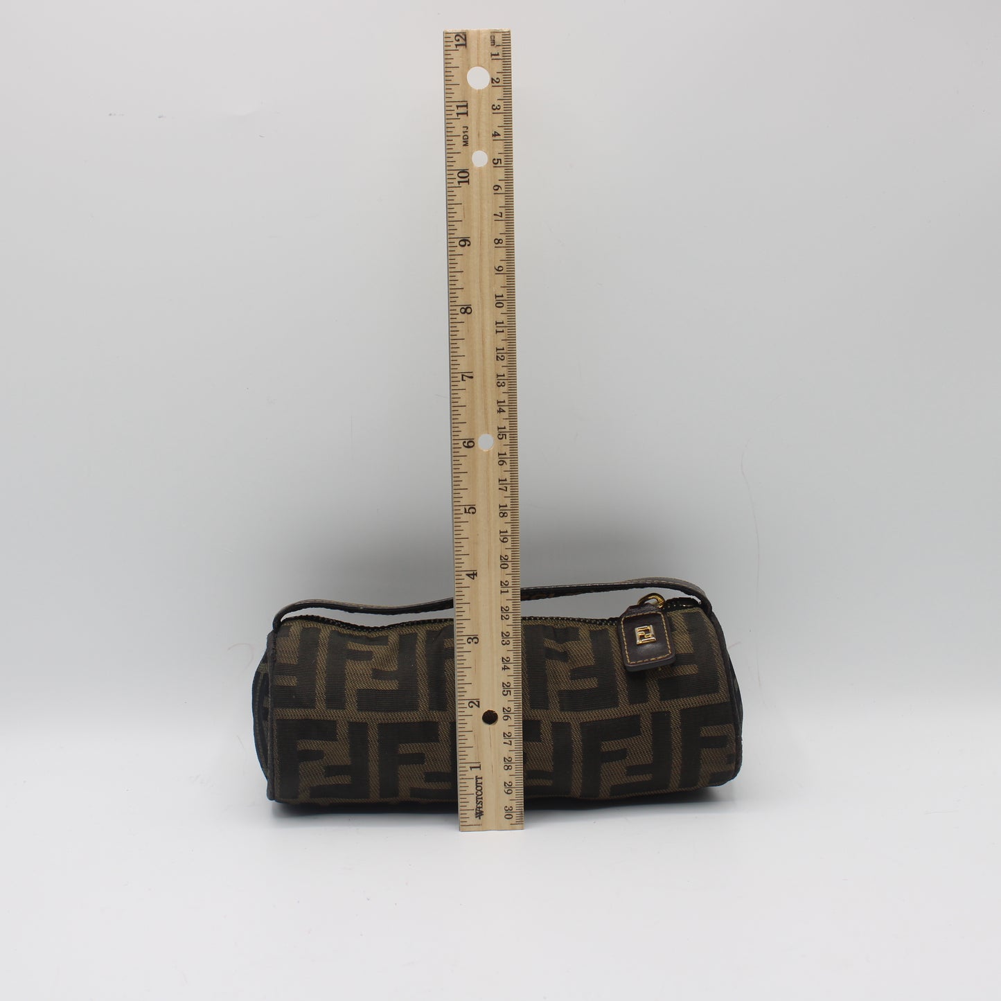 Fendi Brown Zucca Canvas Cylinder Mini Bag #5