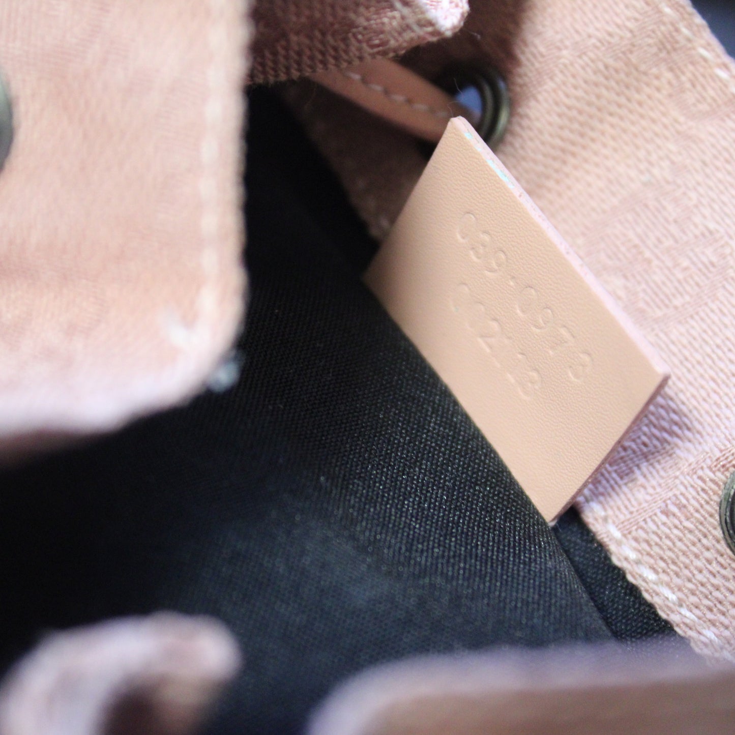 Gucci Pink GG Canvas Drawstring Bucket Mini Bag