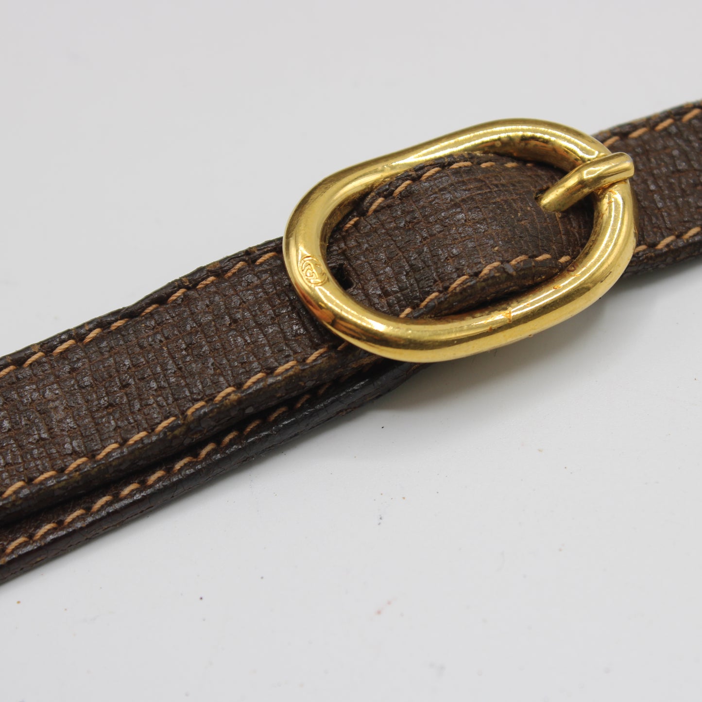 Gucci Brown GG Supreme Canvas Leather Trim Crossbody Bag