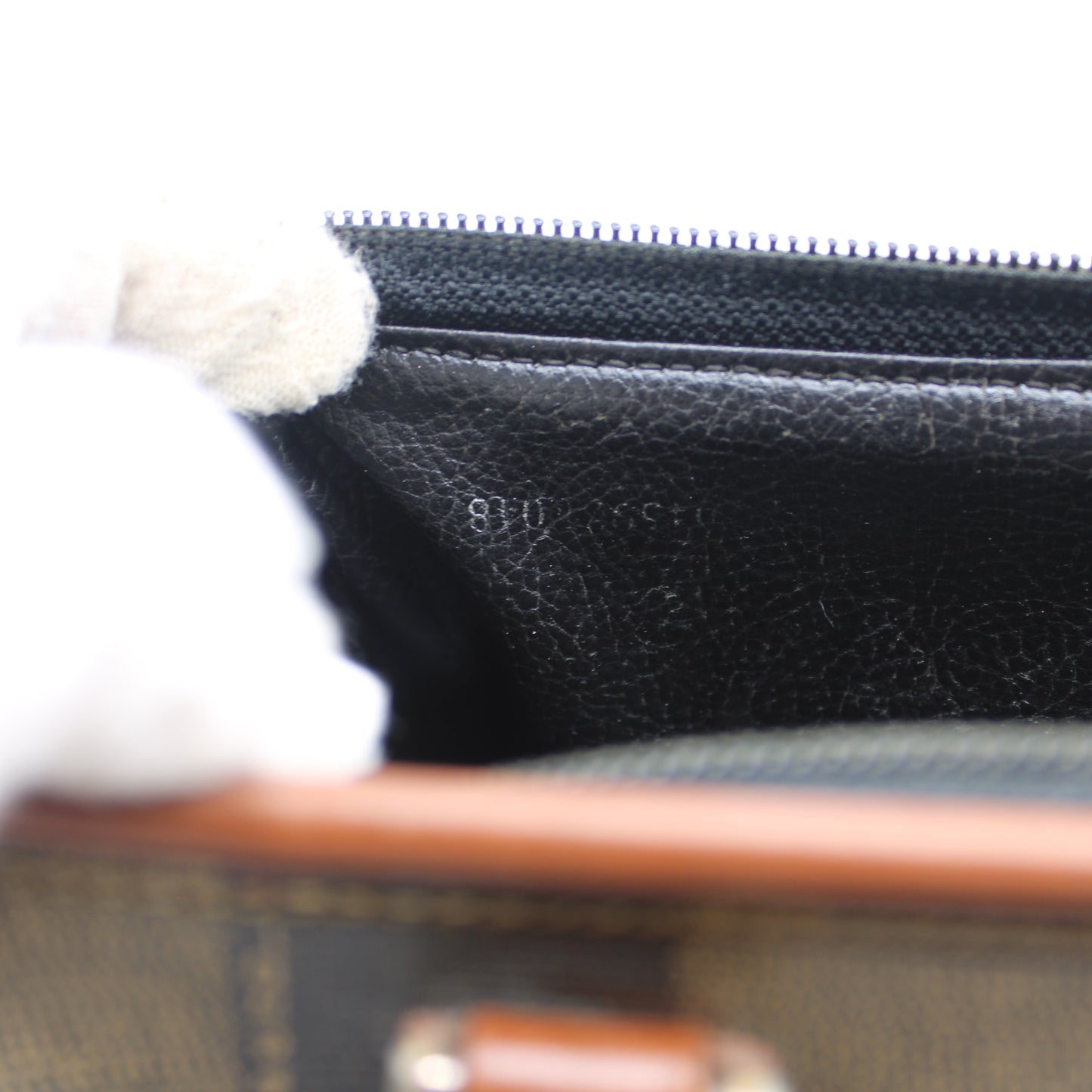 Fendi Brown Canvas Pequin Stripe Leather Mini Boston Crossbody Bag