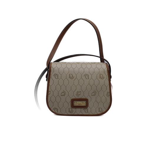 Christian Dior Monogram Honeycomb Crossbody Bag closeup