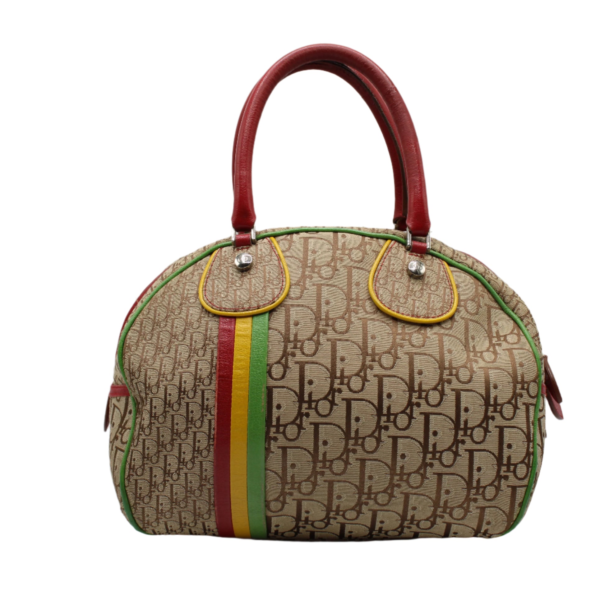 Christian Dior Beige Monogram Rasta Boston Bag