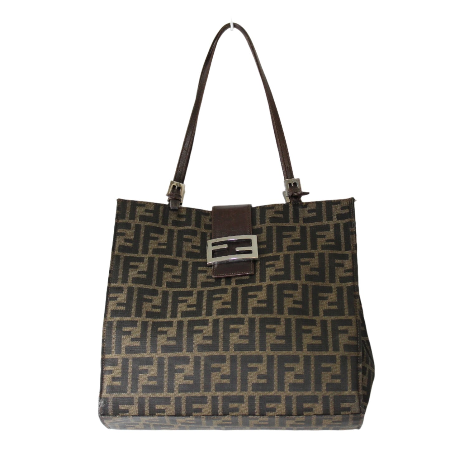 Fendi Brown Zucca Canvas Mama Baguette Tote Bag