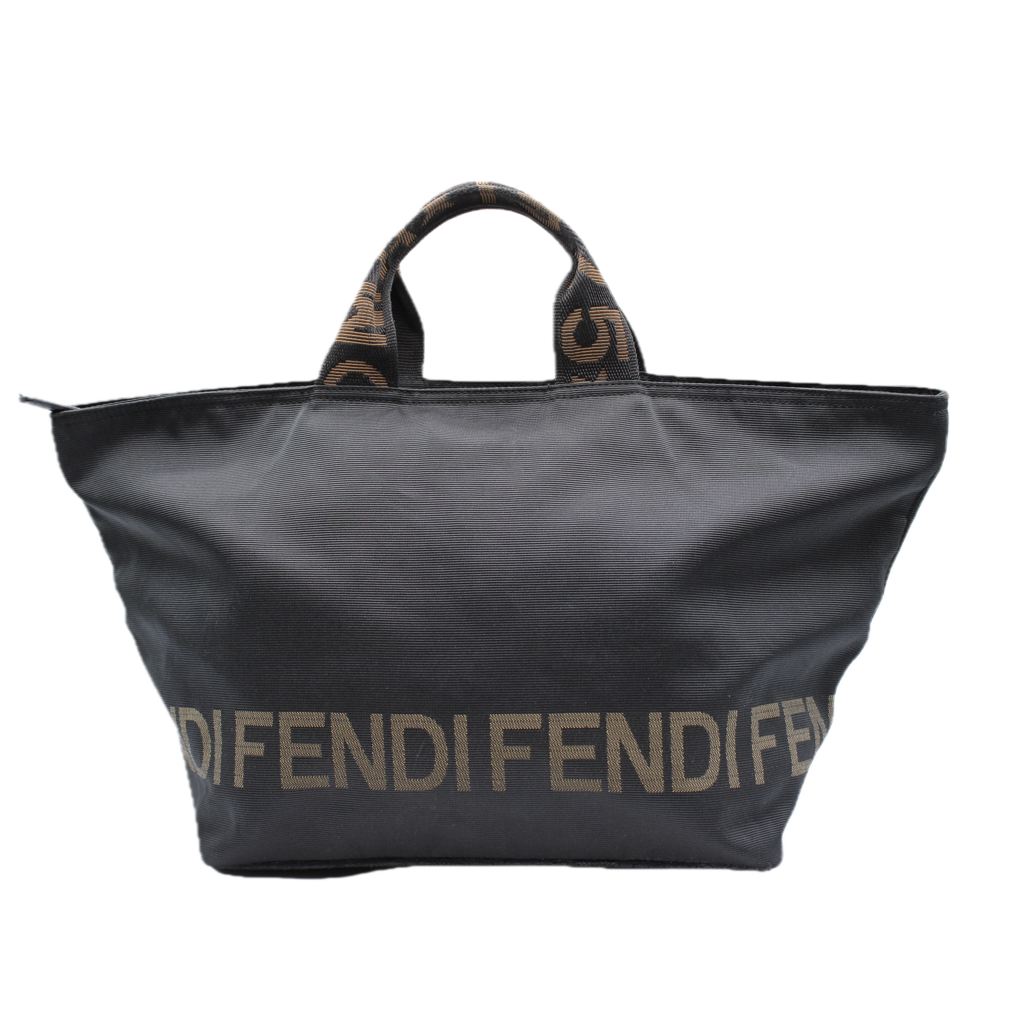 Fendi Star Roma Handbag Iconic Black FF Style