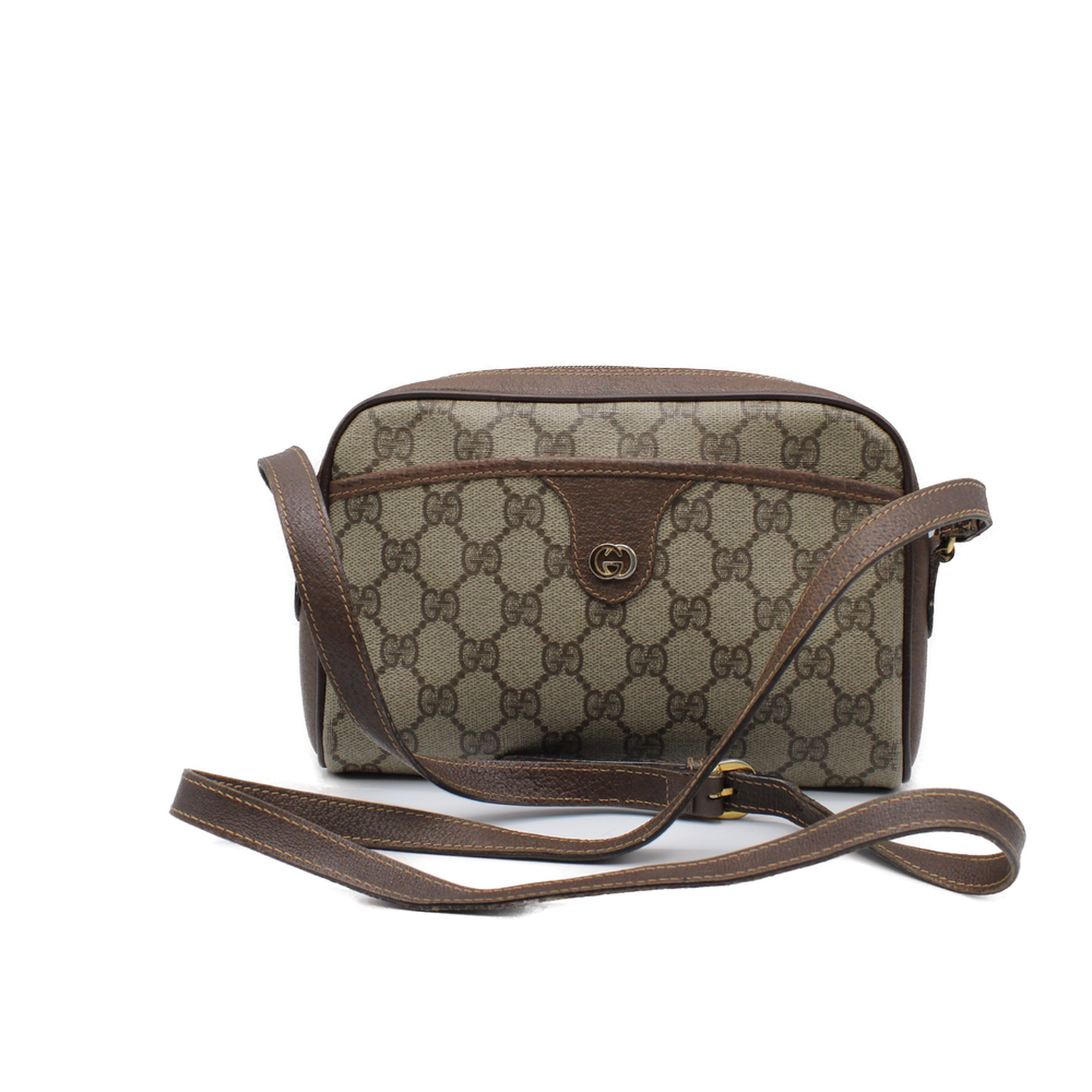 GUCCI Ophidia Beige GG Canvas Crossbody Bag