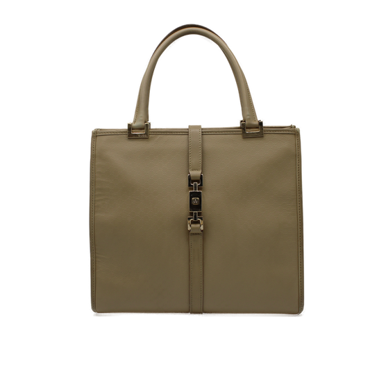 Gucci Beige MicroGuccissima Leather Jackie 1961 Tote Bag 