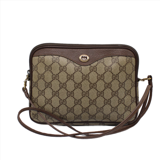 Gucci GG Supreme Canvas and Leather Crossbody Bag