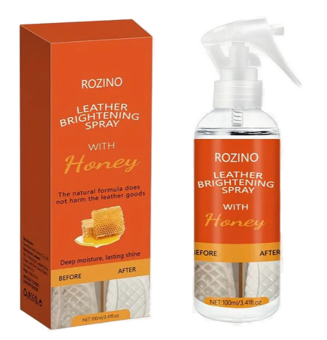 Stefany Bags Leather Bag Brightening Spray Honey Infused Care Front View.