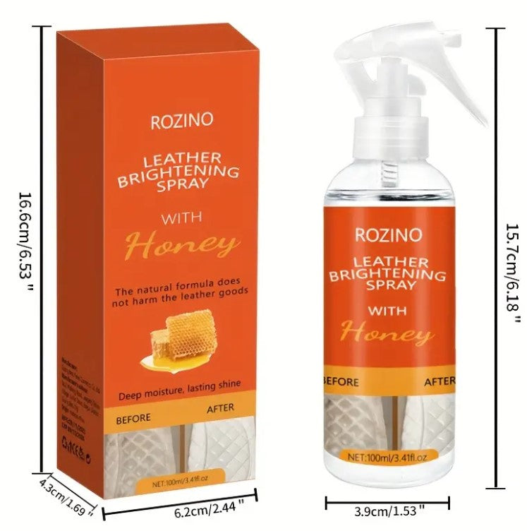Stefany Bags Leather Bag Brightening Spray Honey Infused Care package size