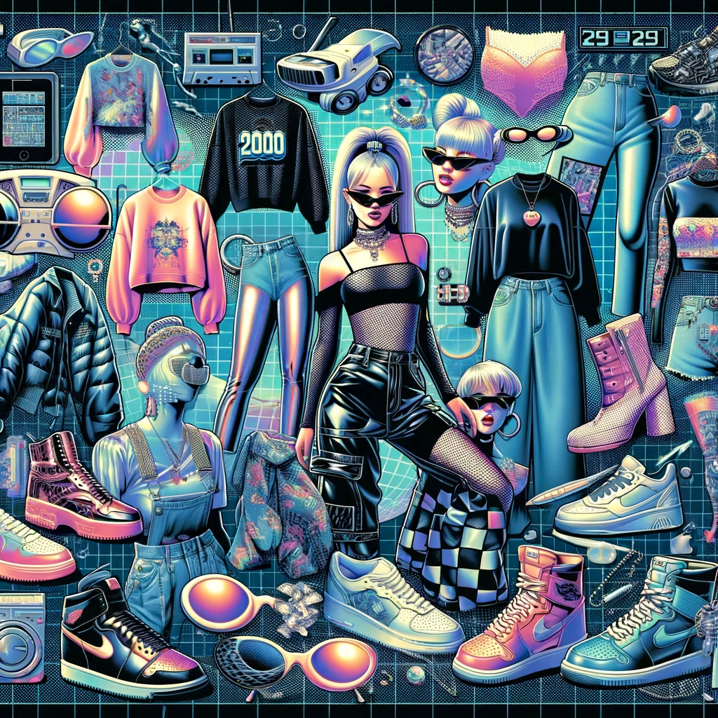 2000s Fashion Trends Reliving Metallic Fabrics, Futuristic Designs, and More Stefany Bags Shoes and More