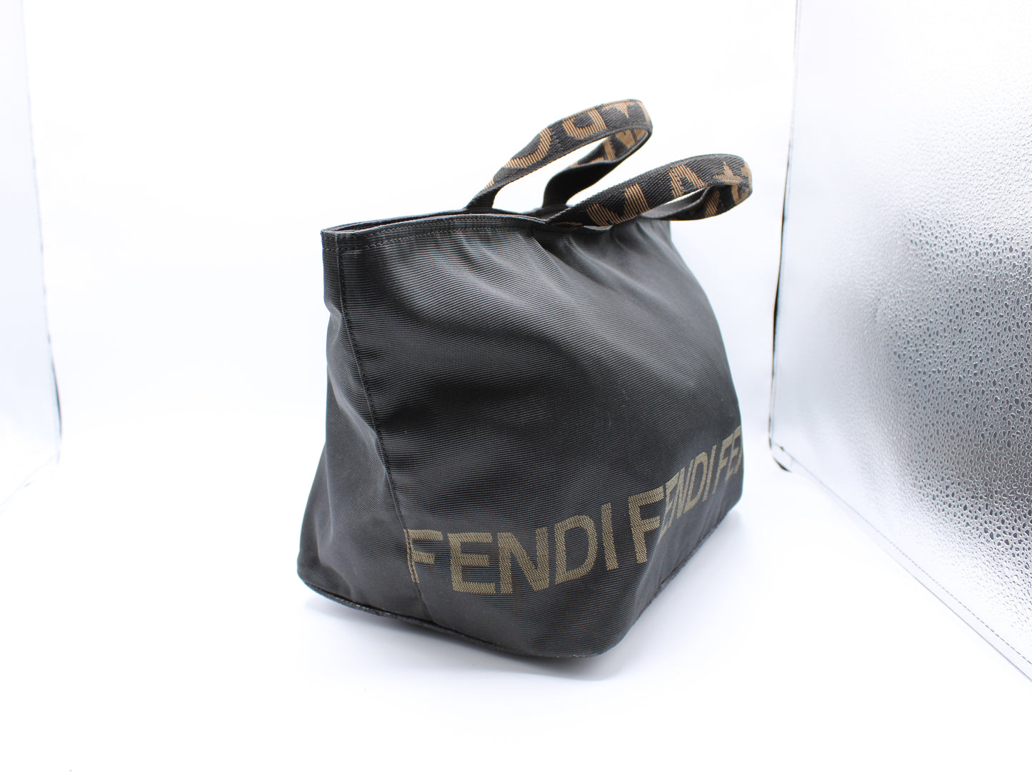 Fendi Bag Star Roma Handbag Black FF Style Vintage