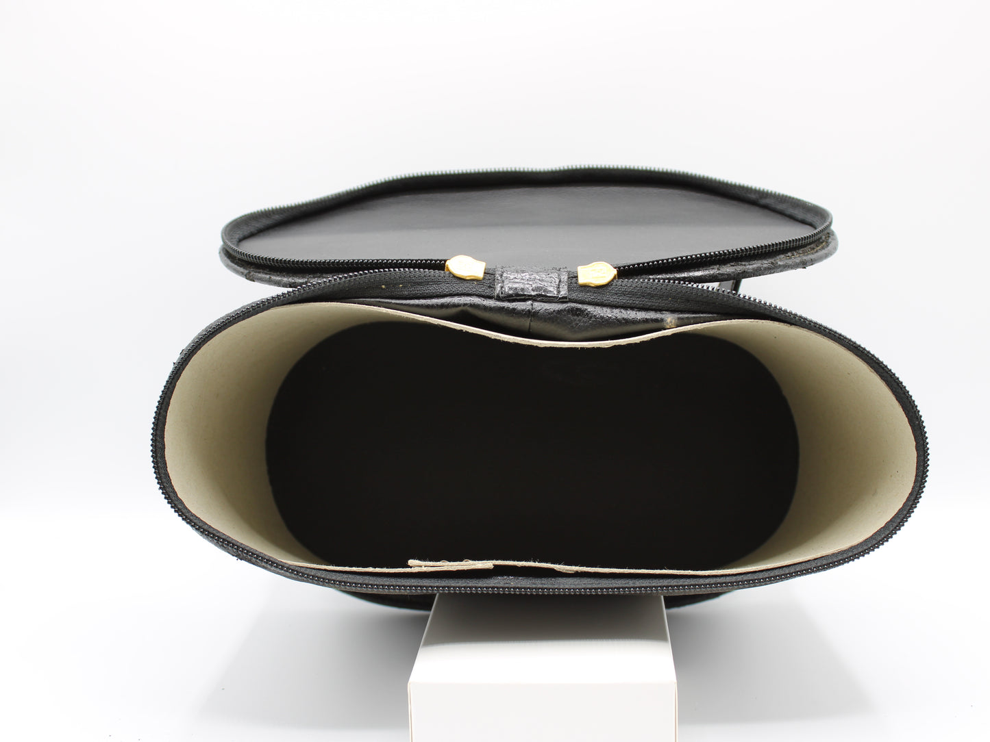 Fendi Pequin Pattern Cosmetic Case Vintage