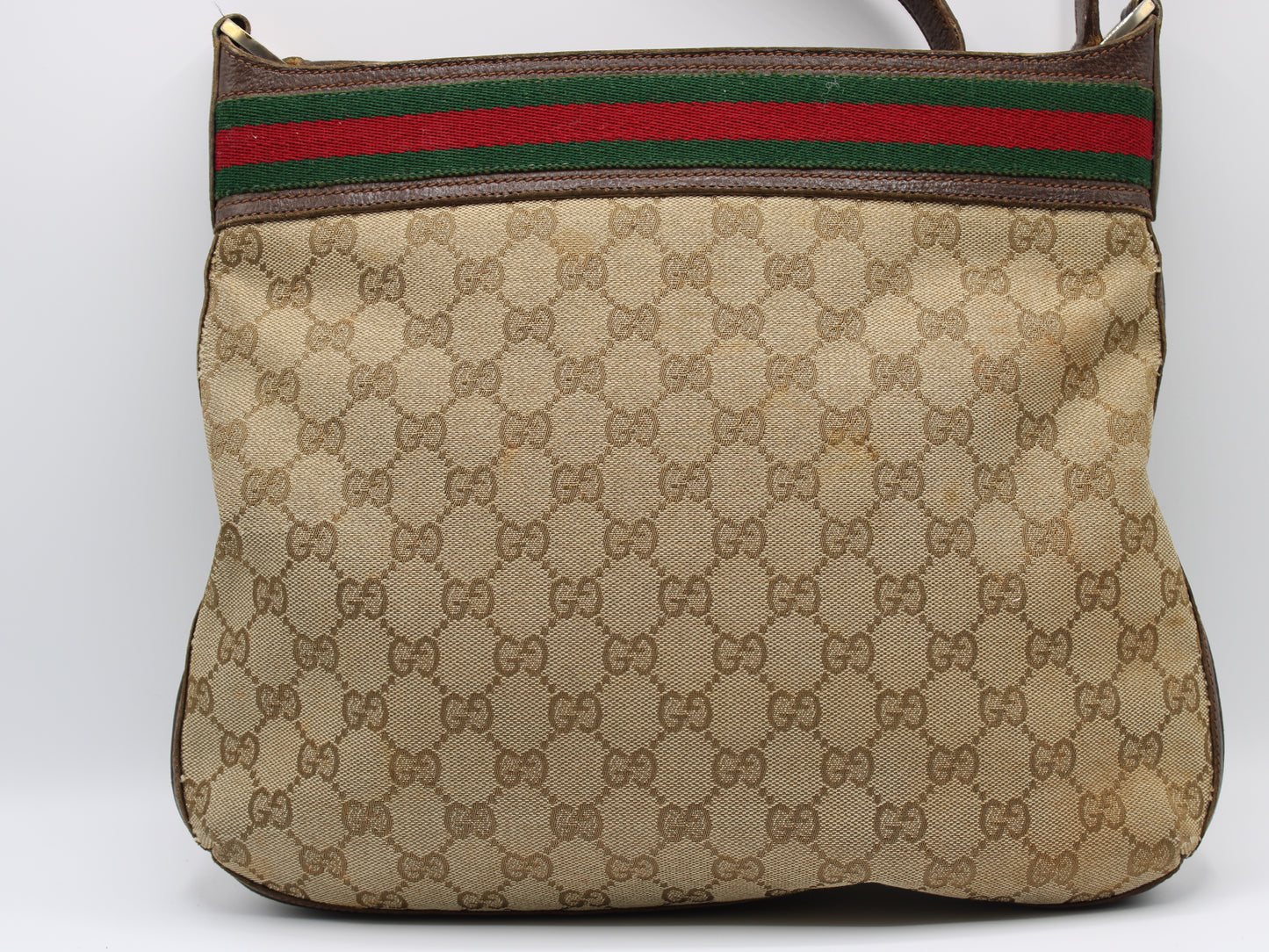 Gucci Bag Ophidia Hobo GG Brown Canvas Charm Vintage