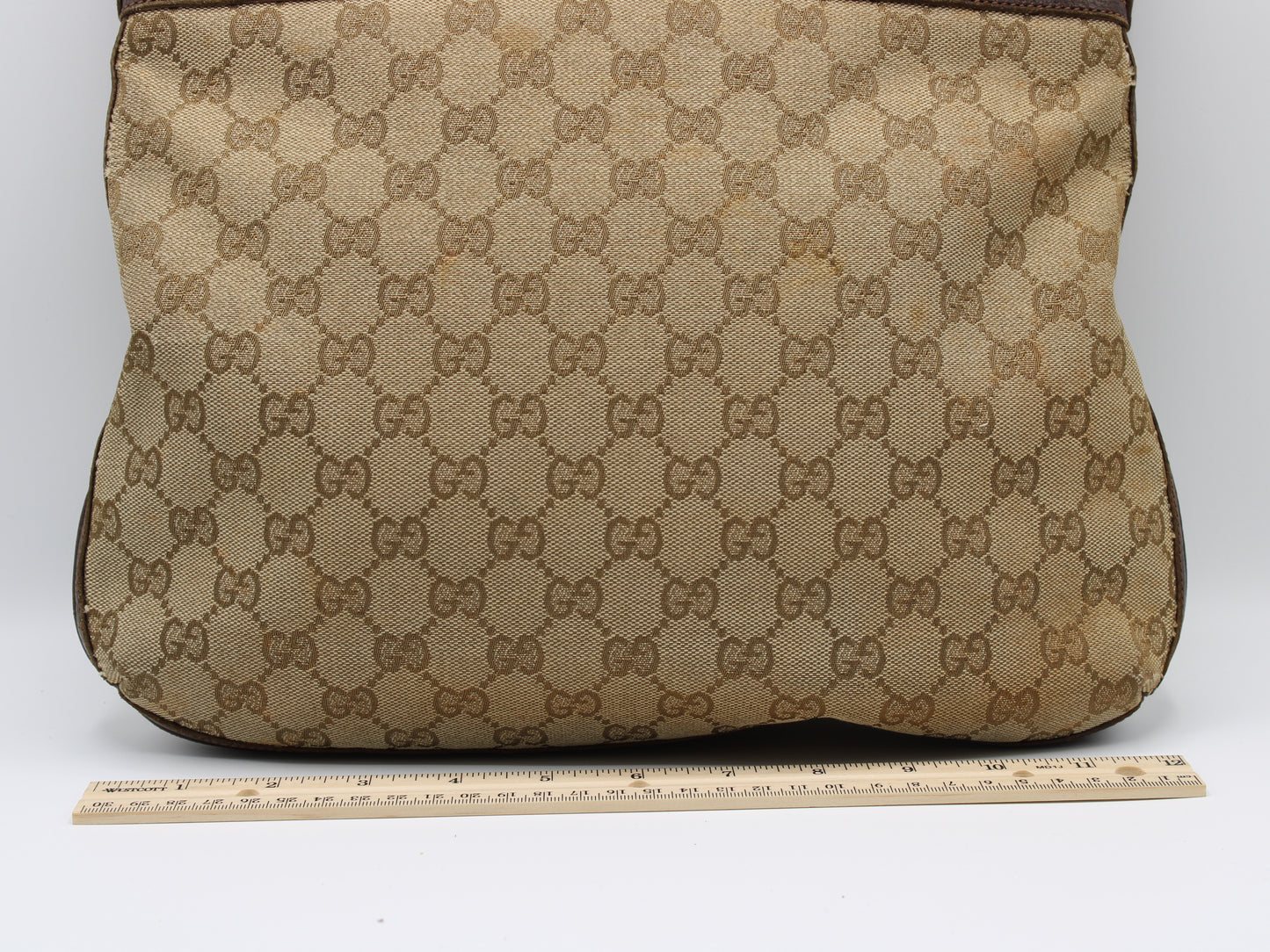 Gucci Bag Ophidia Hobo GG Brown Canvas Charm Vintage