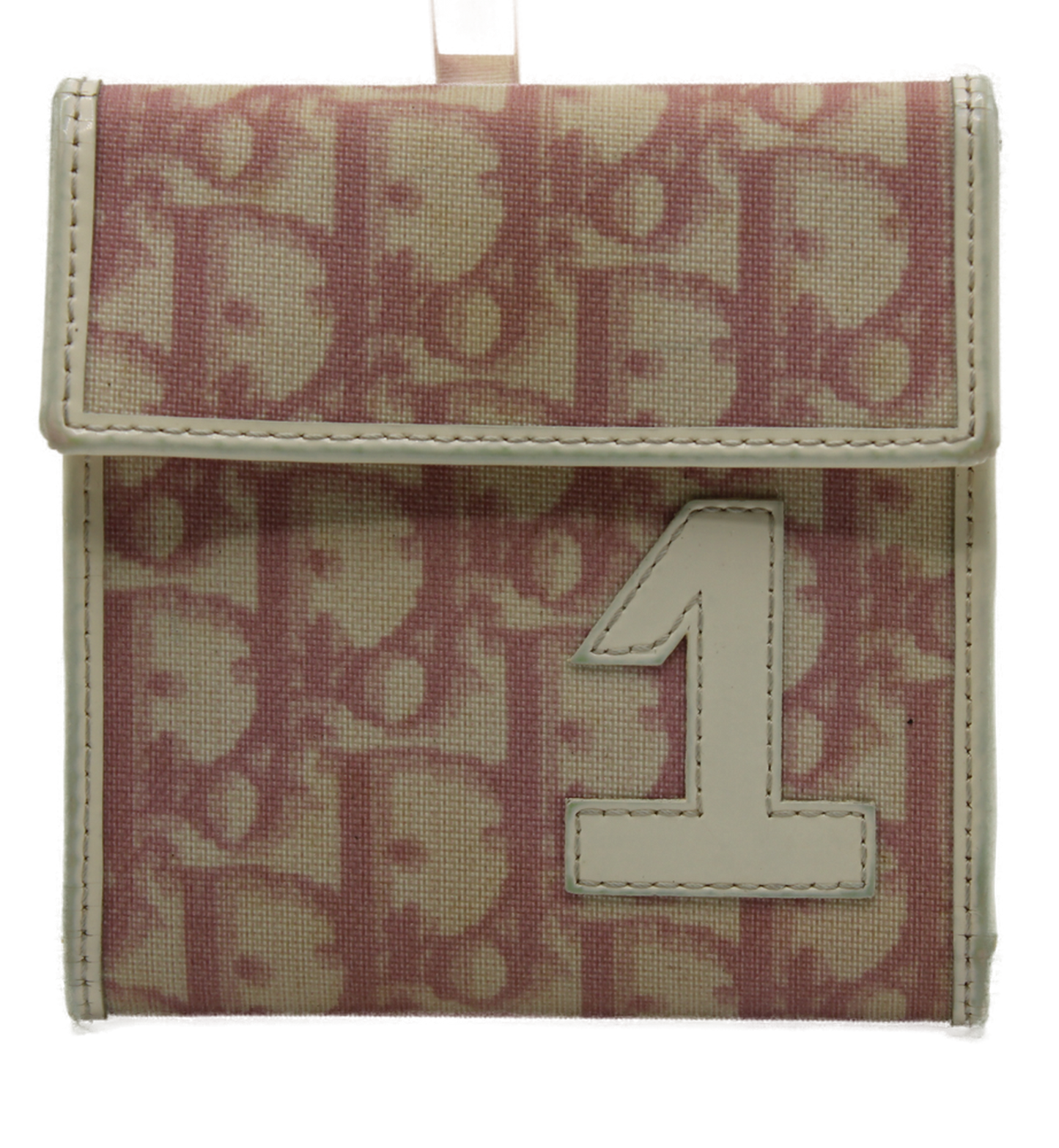 Dior #1 Pink CD Wallet Vintage front view