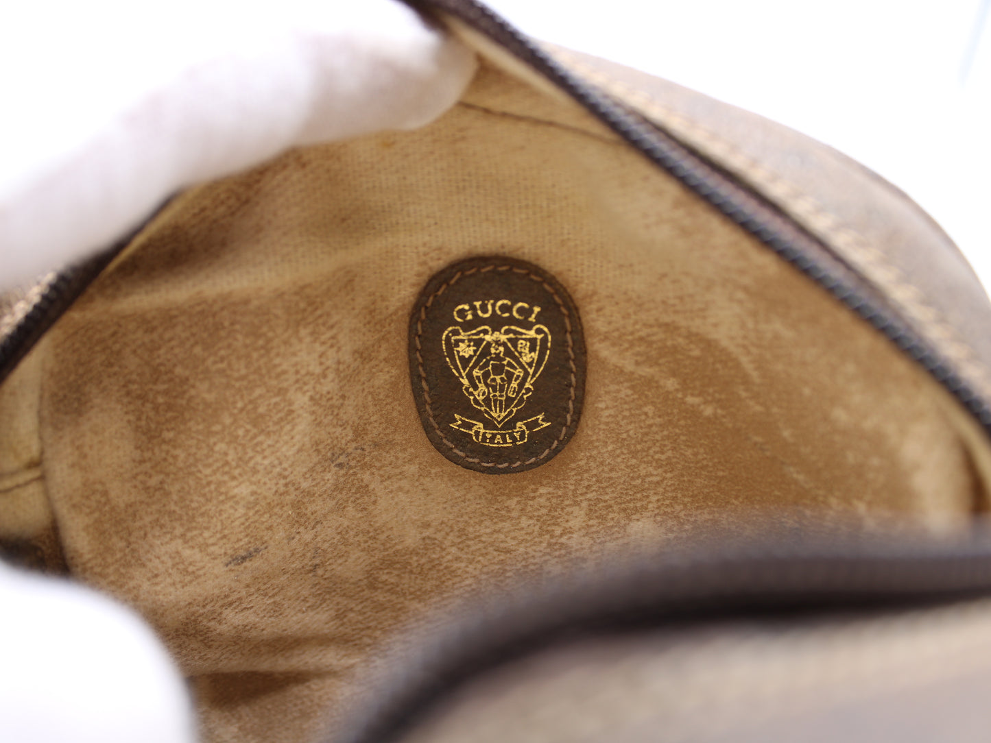 Gucci Horsebit 1955 Shoulder Bag Brown Leather Vintage