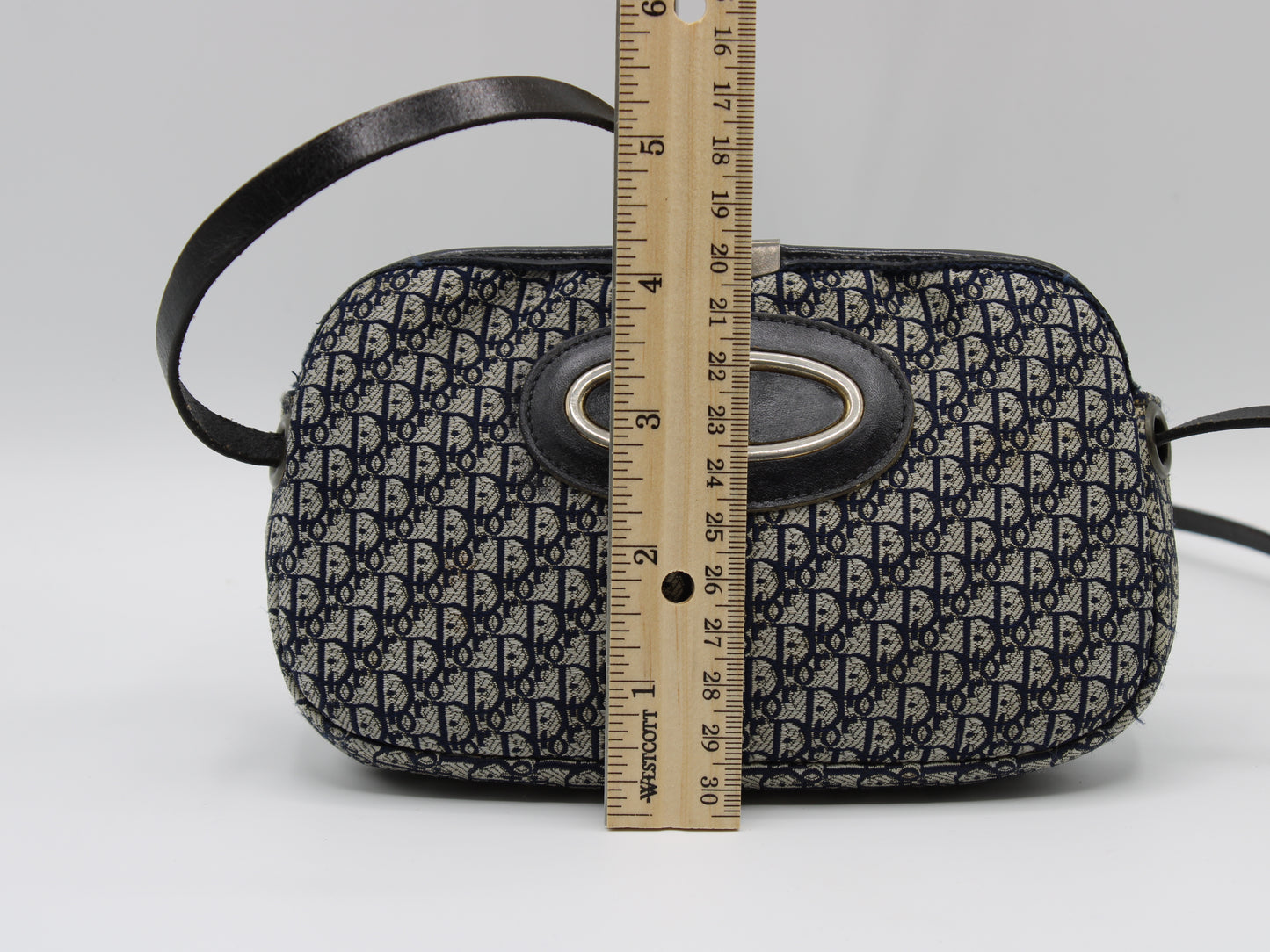 Christian Dior Mini Shoulder Bag Trotter Pattern Leather Strap