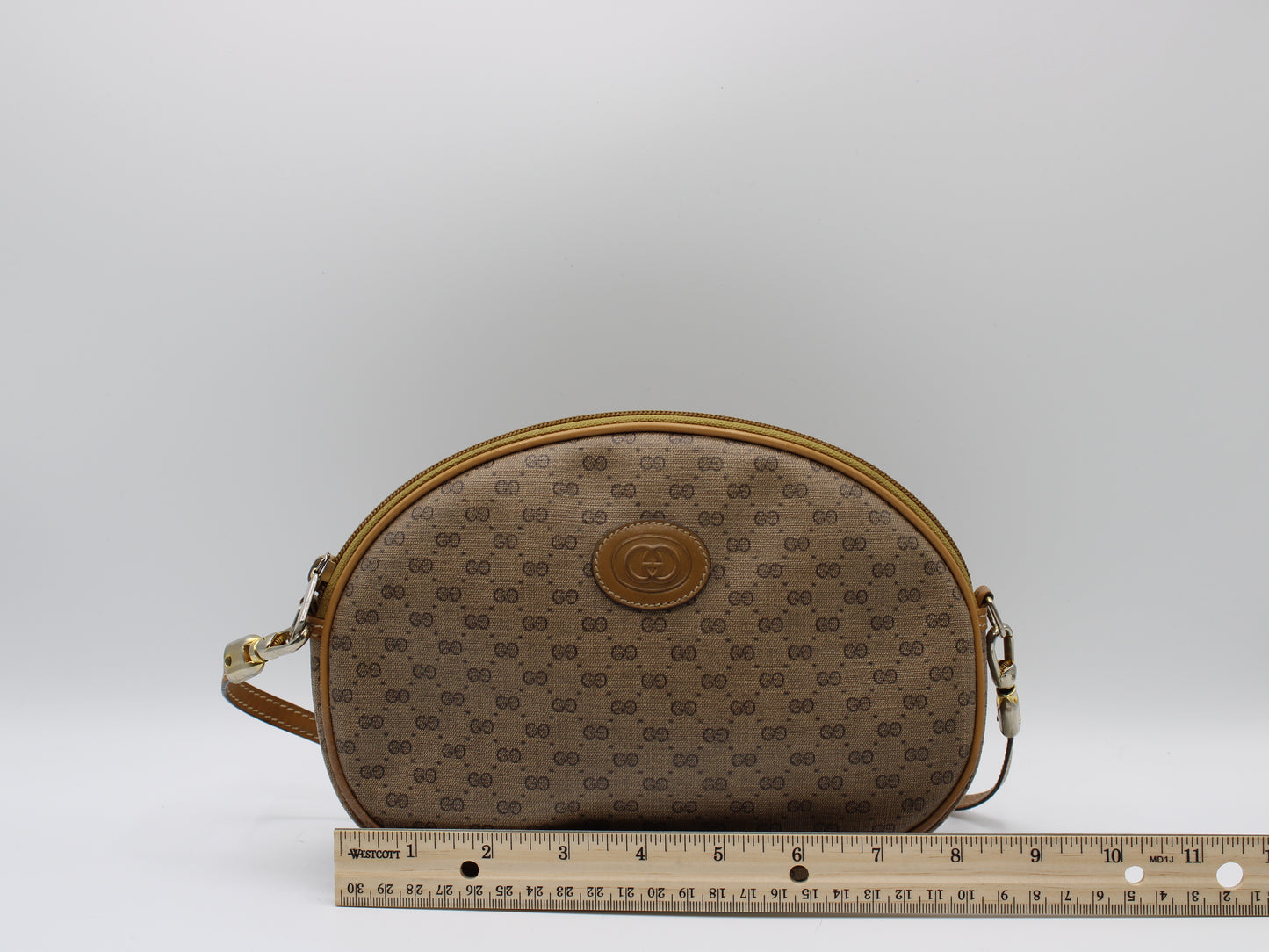 Gucci Bree Crossbody GG Brown Shoulder Bag Vintage