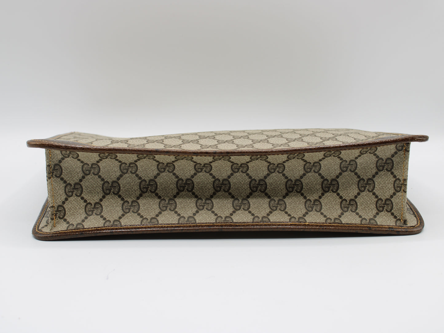 Gucci Ophidia Brown Canvas Clutch Bag Vintage