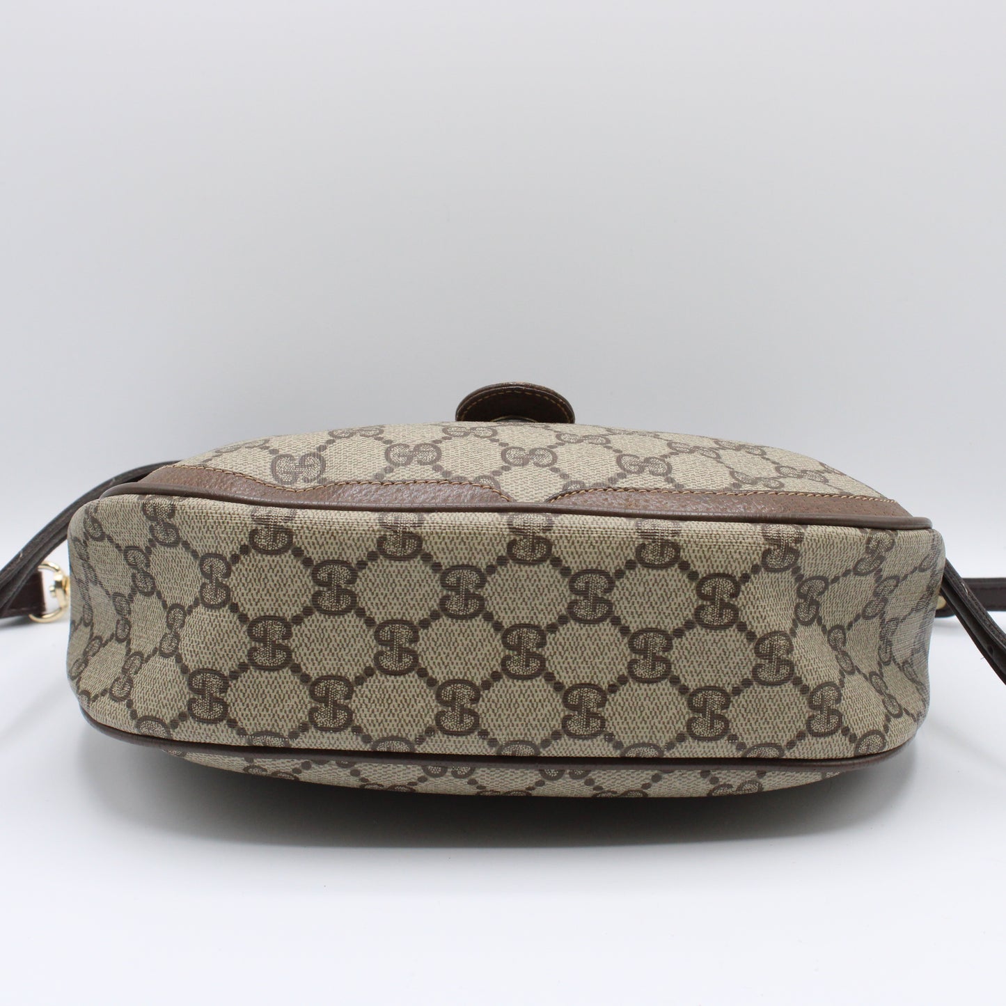 Gucci Supreme Ophidia Crossbody Flap Over Brown Bag Vintage
