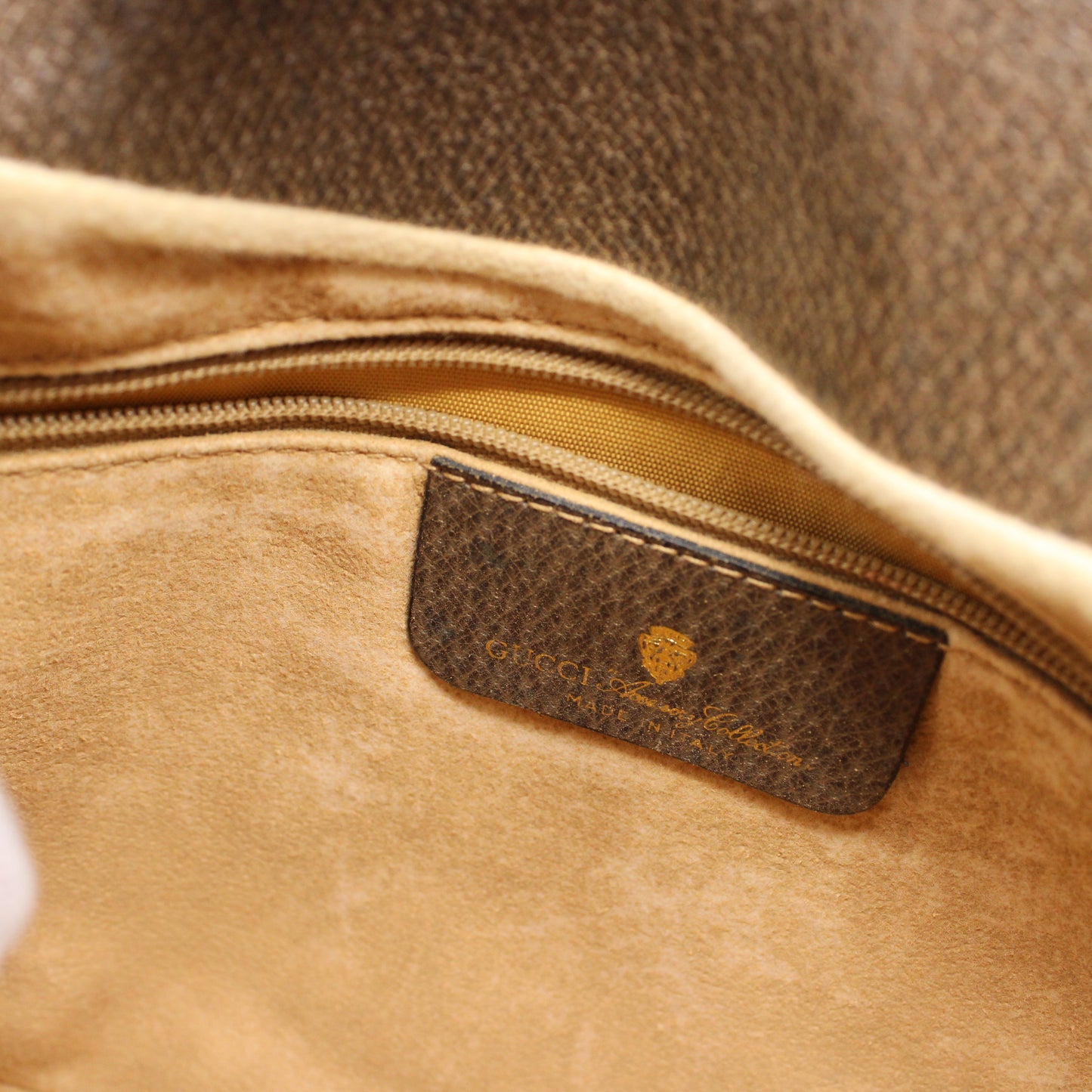Gucci Supreme Ophidia Crossbody Flap Over Brown Bag Vintage
